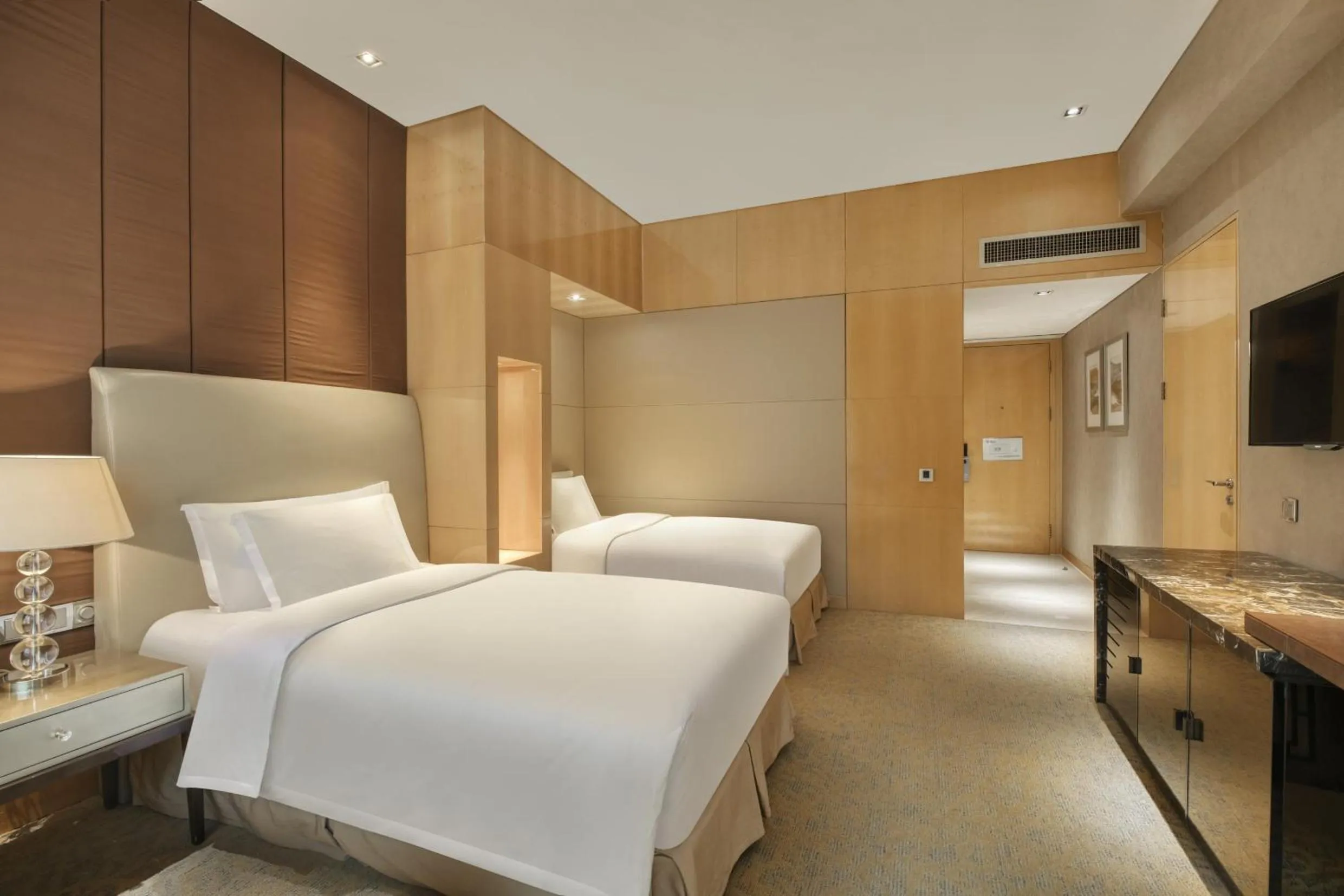 Photo of the whole room, Bed in Crowne Plaza Beijing Chaoyang U-Town by IHG - within 30 minutes to Forbidden City by metro