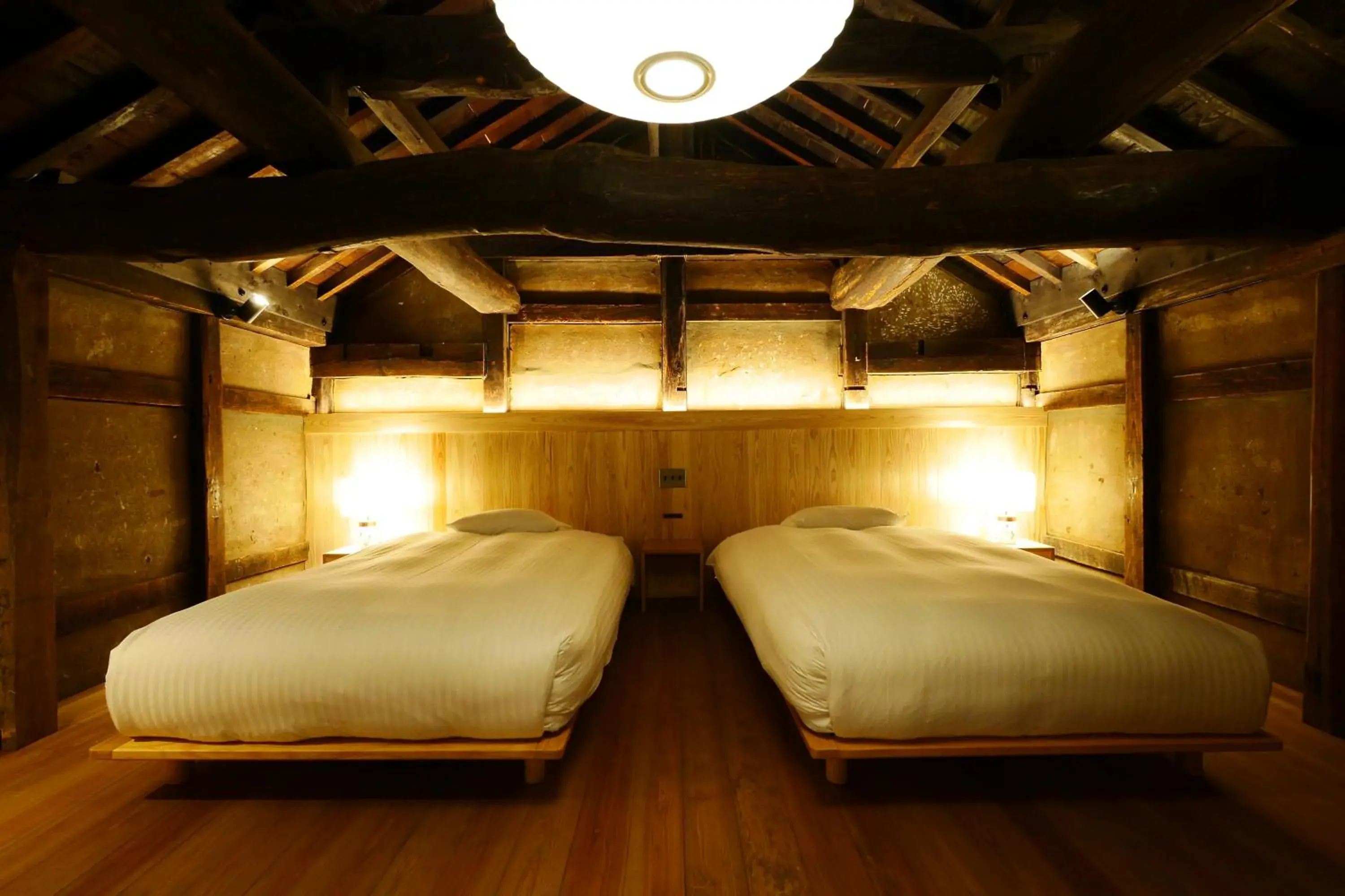 Bed in NIPPONIA Sawara Merchant Town Hotel Bed in NIPPONIA Sawara Merchant Town Hotel