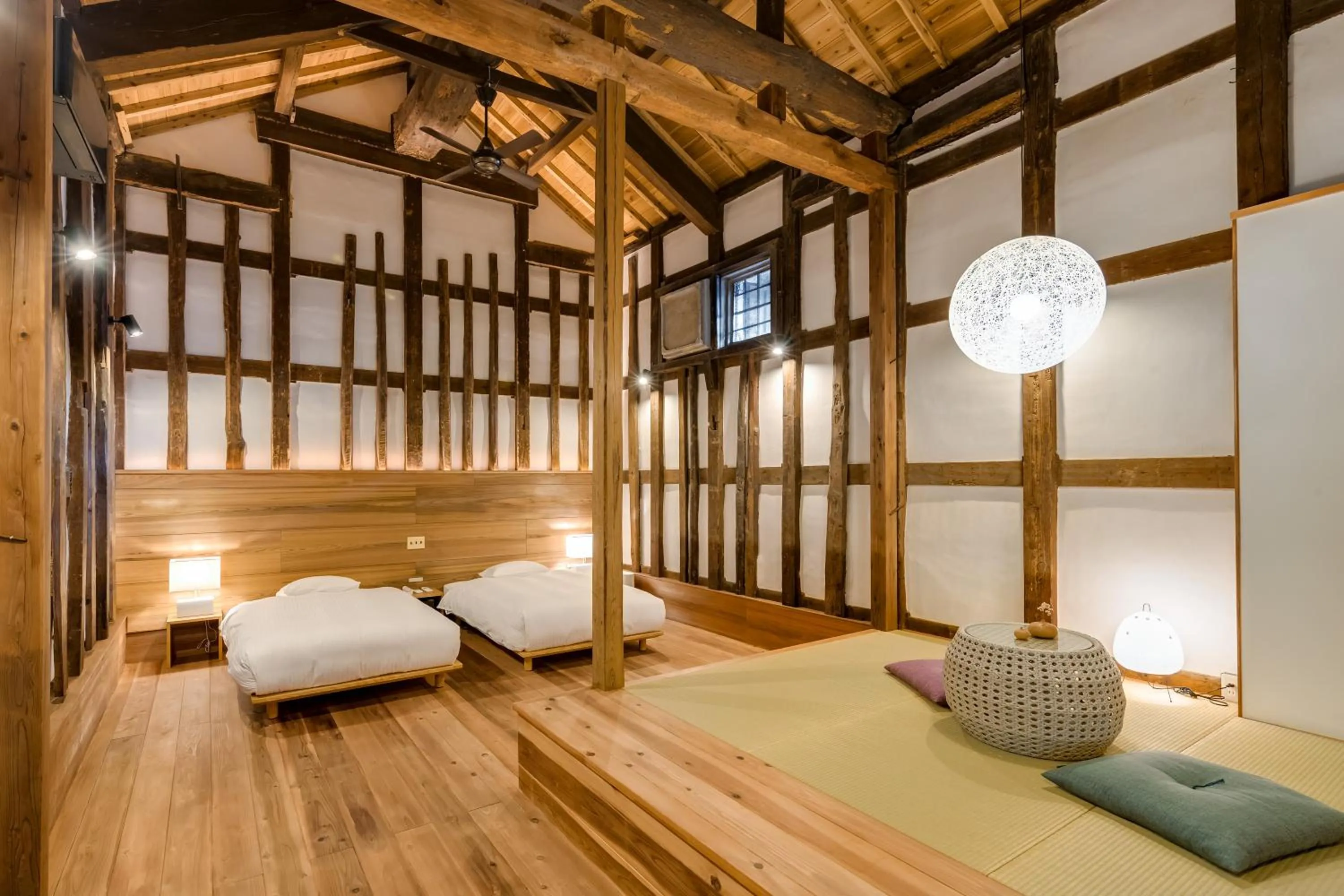 Living room, Bed in NIPPONIA Sawara Merchant Town Hotel