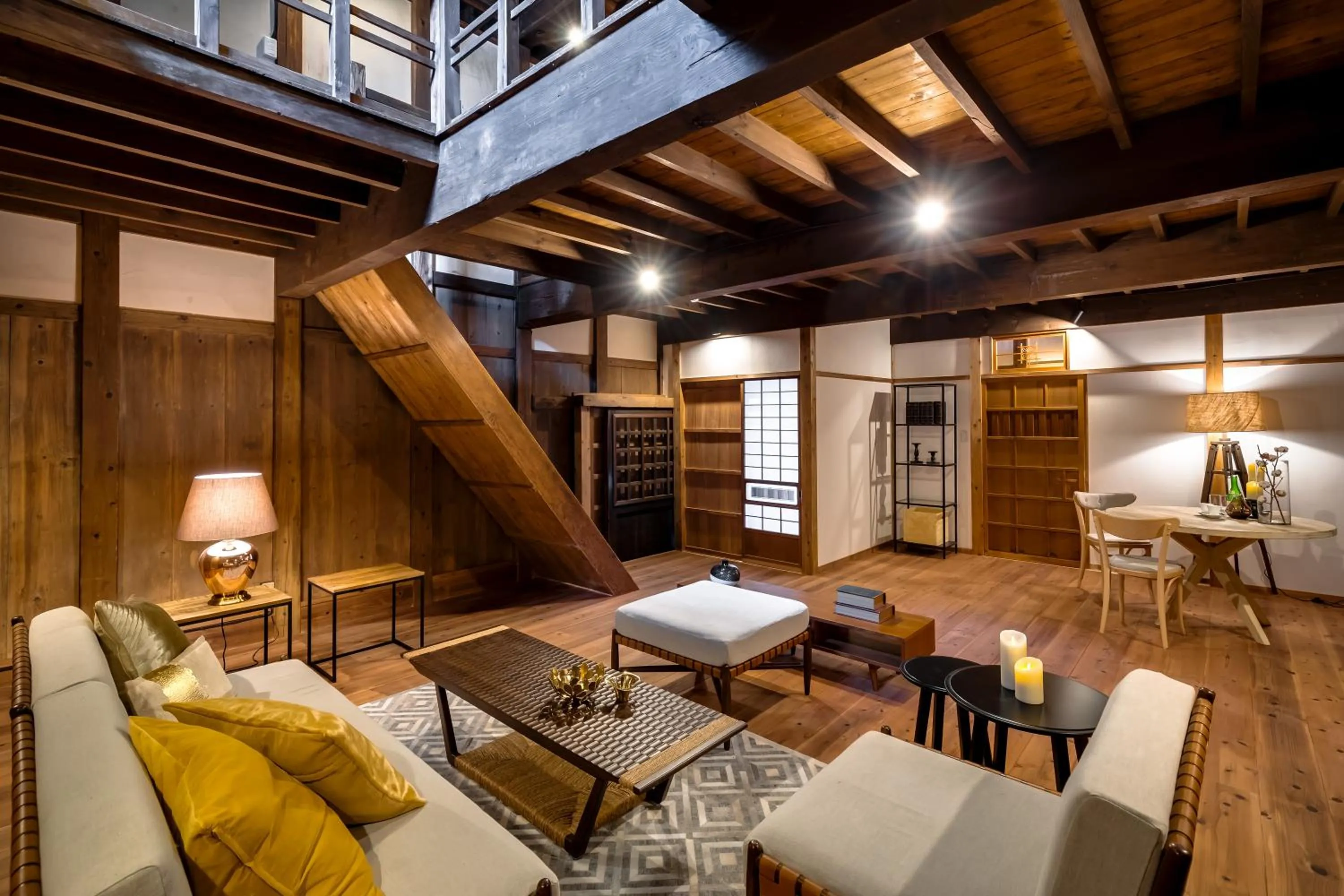 Living room in NIPPONIA Sawara Merchant Town Hotel