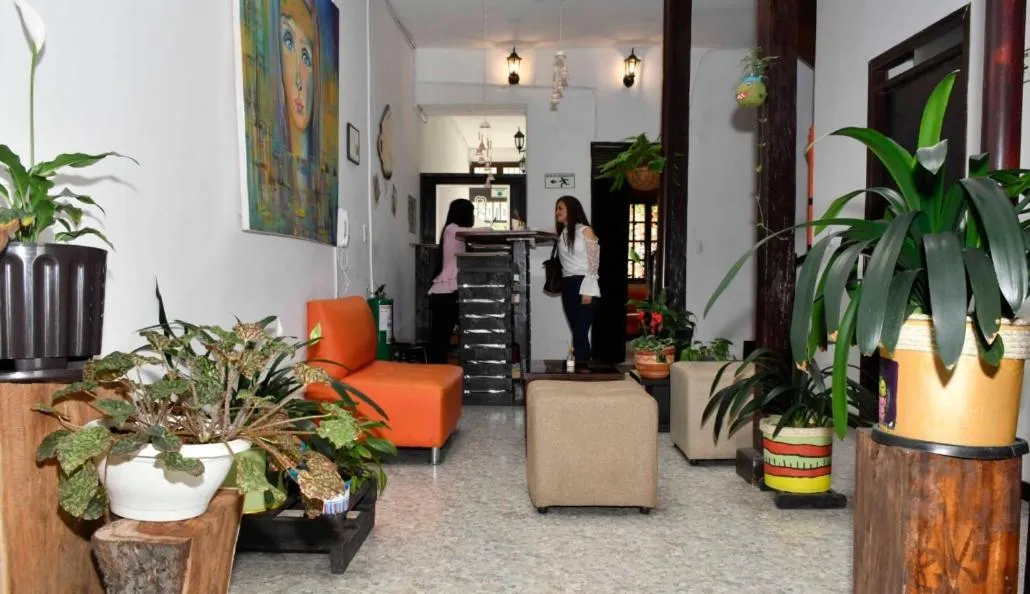 Lobby or reception in Hotel Aroma del Bosque Posada Cafe