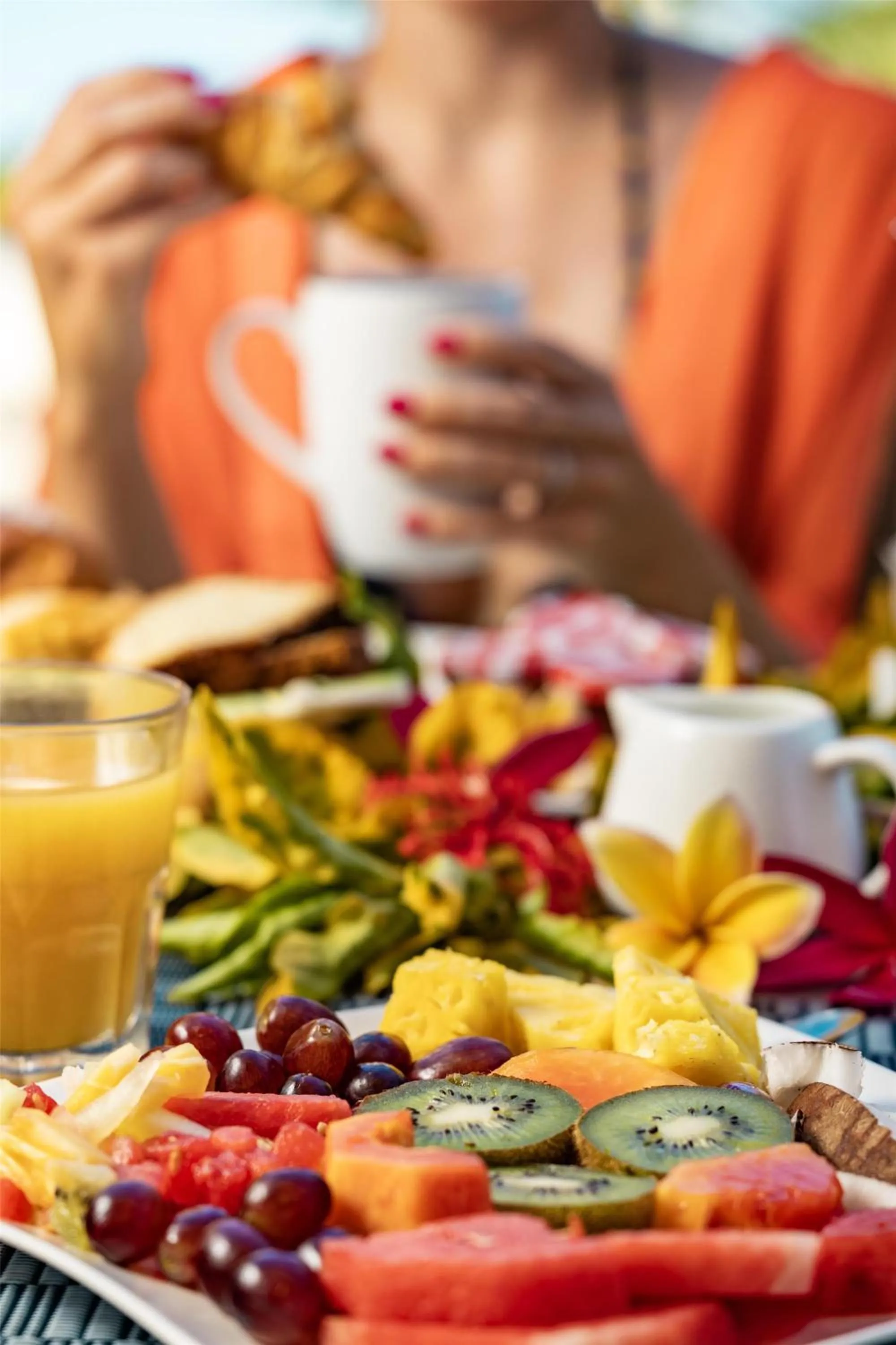 Dining area in Hilton Moorea Lagoon Resort & Spa