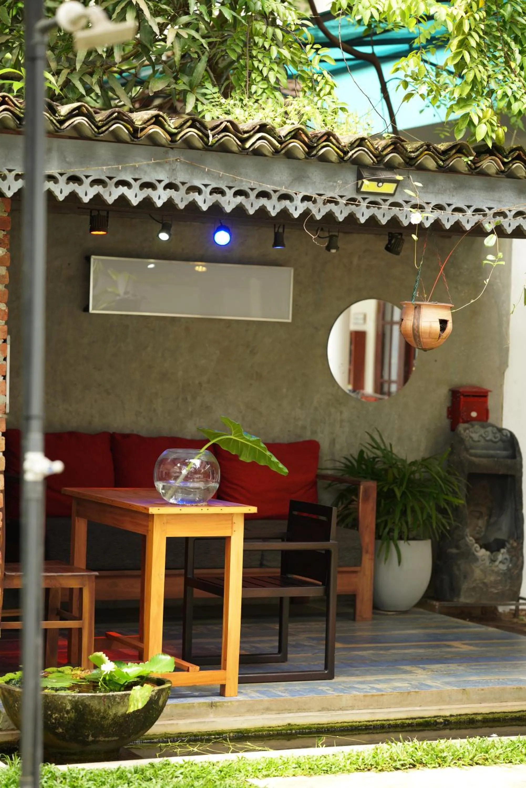 Seating area in Temple Tree