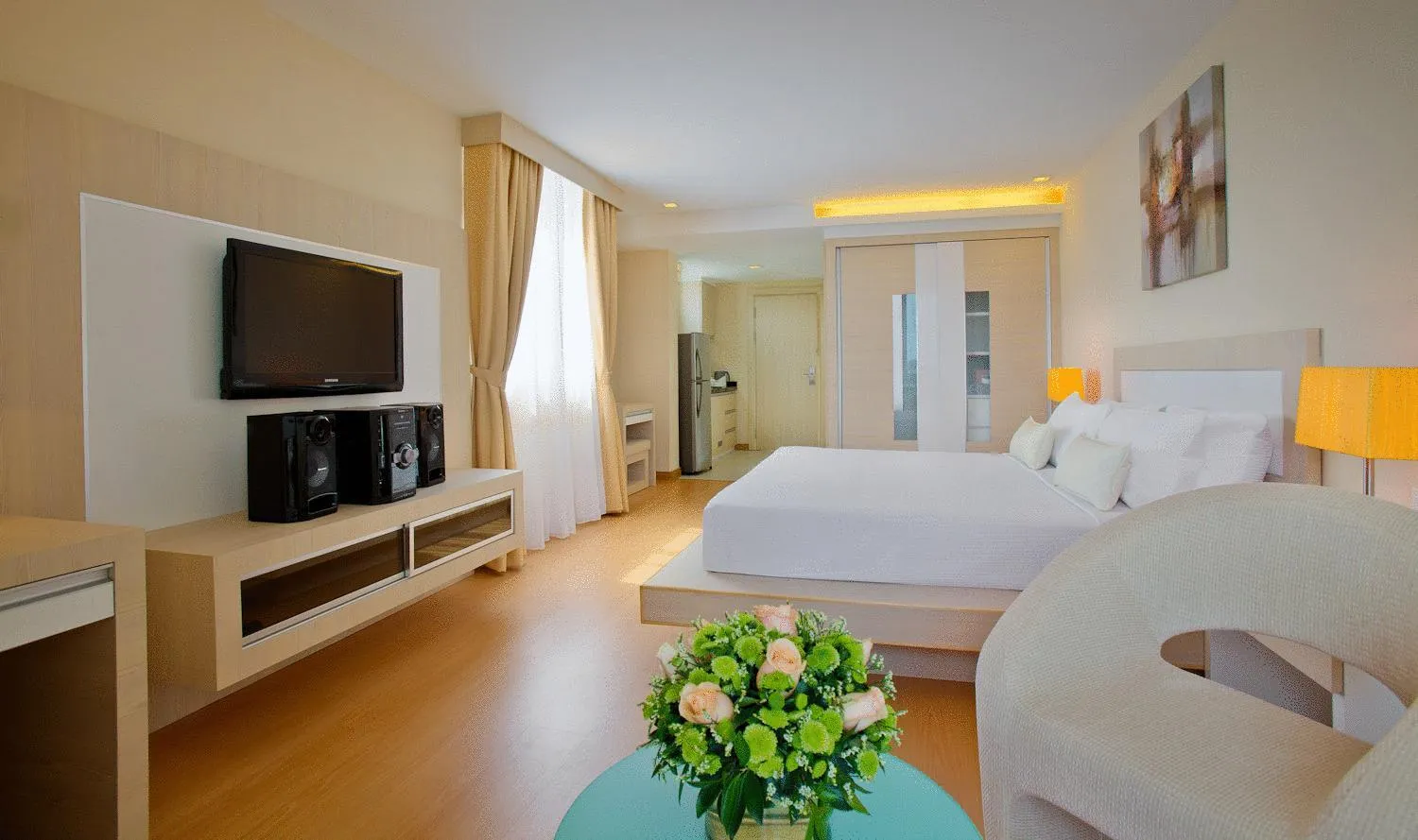 Photo of the whole room, Bed in Jinhold Apartment Hotel