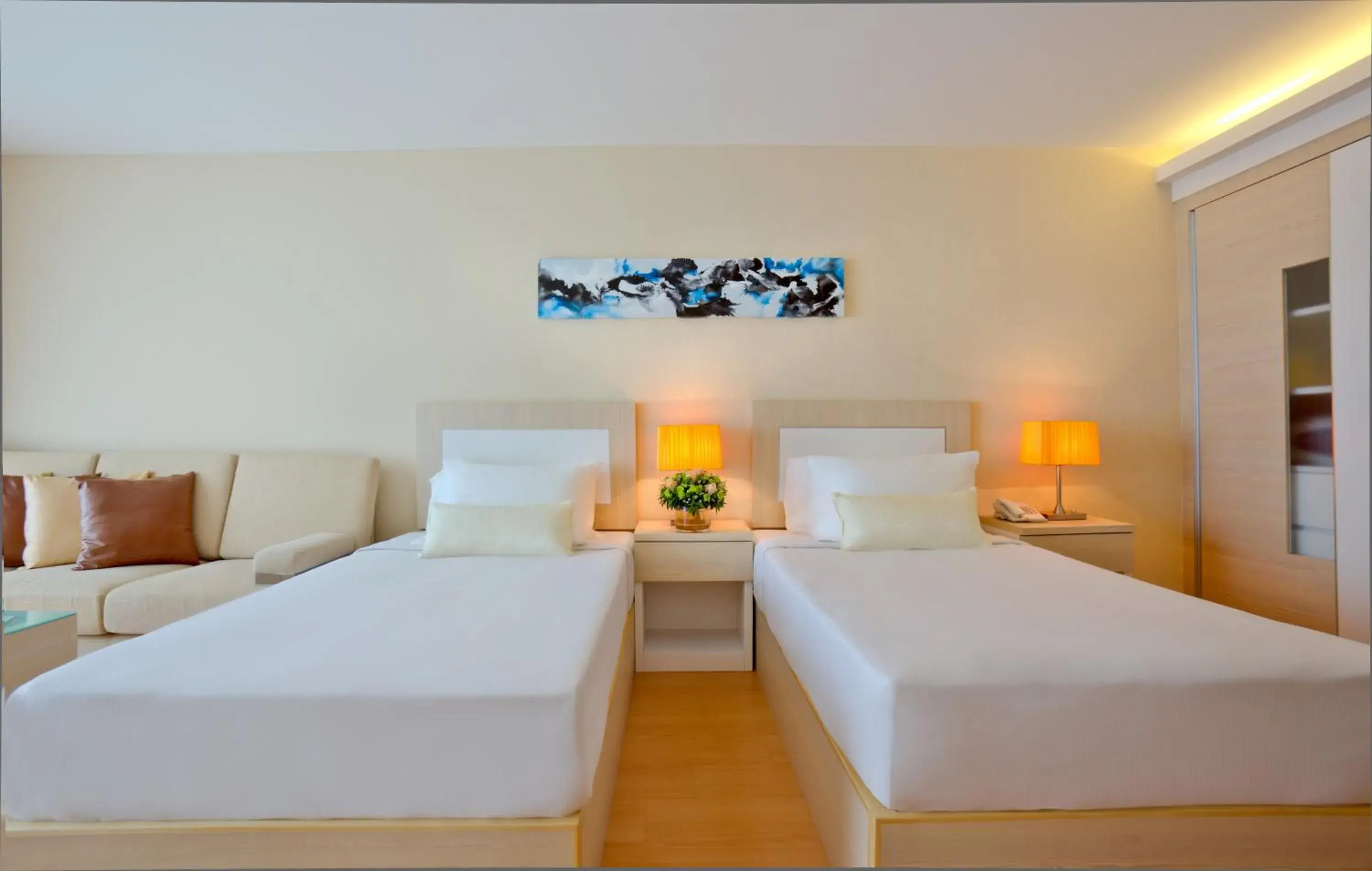 Bed in Jinhold Apartment Hotel Bed in Jinhold Apartment Hotel