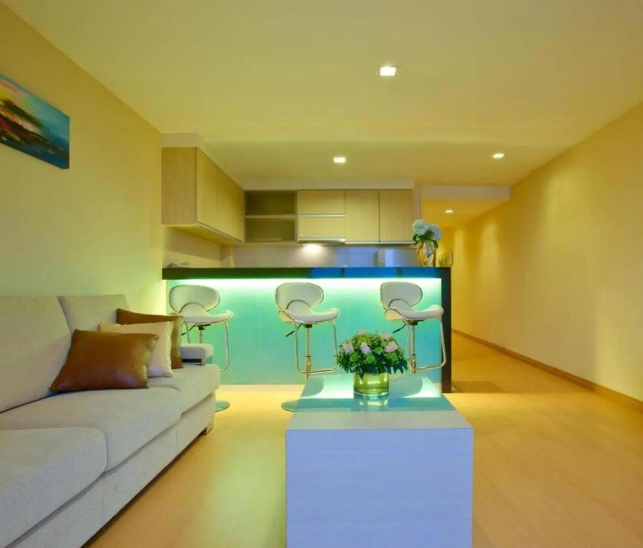 Living room in Blanco Apartment Hotel