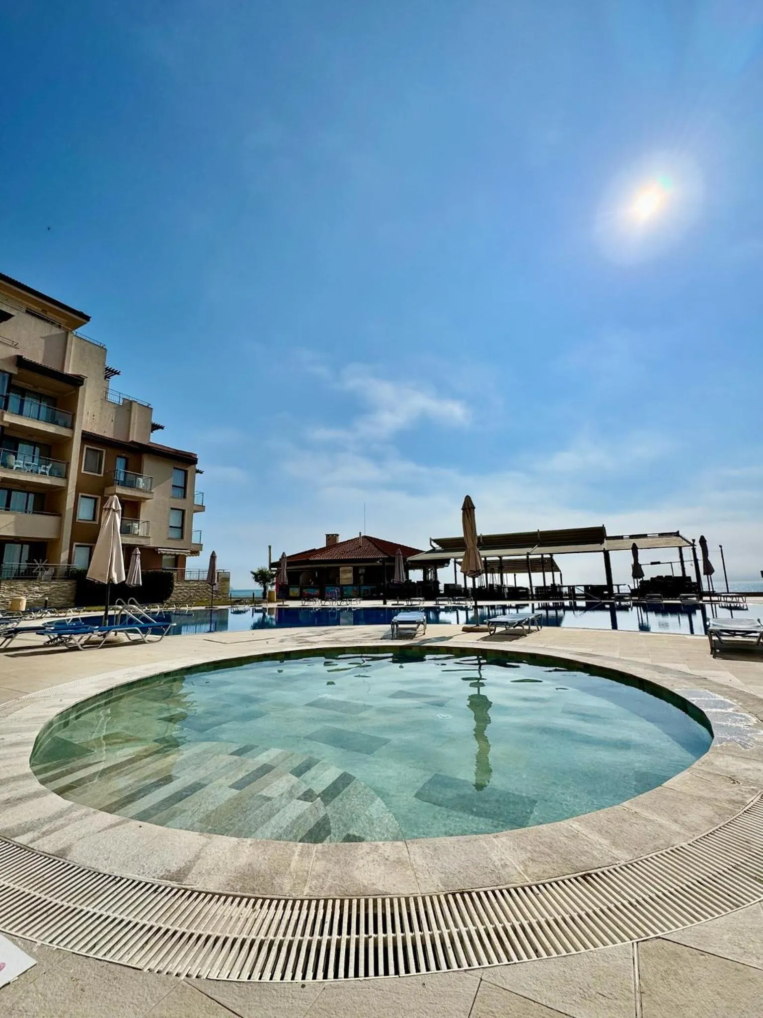 Pool view in Obzor Beach Resort
