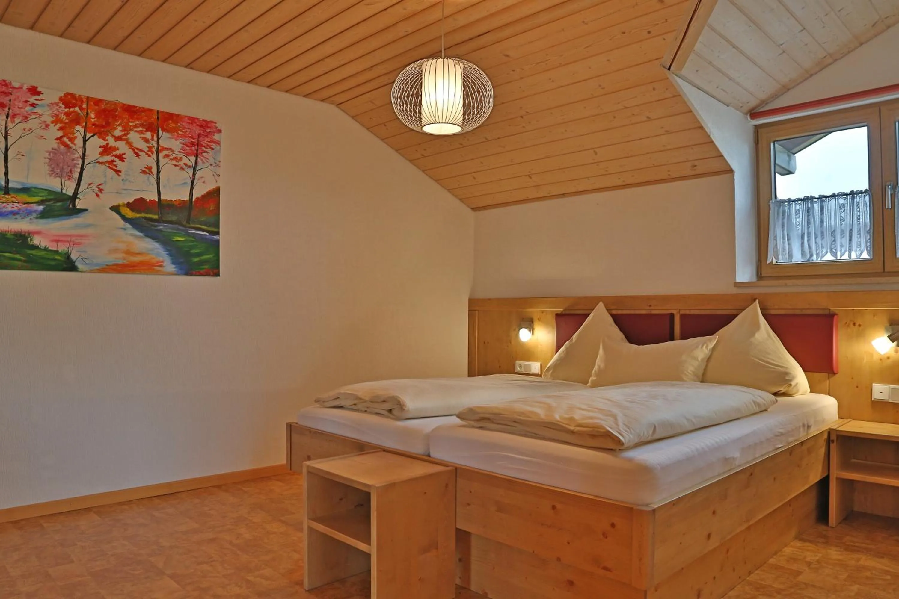 Bed in Alpenstern Finy, Bio-Gästehaus
