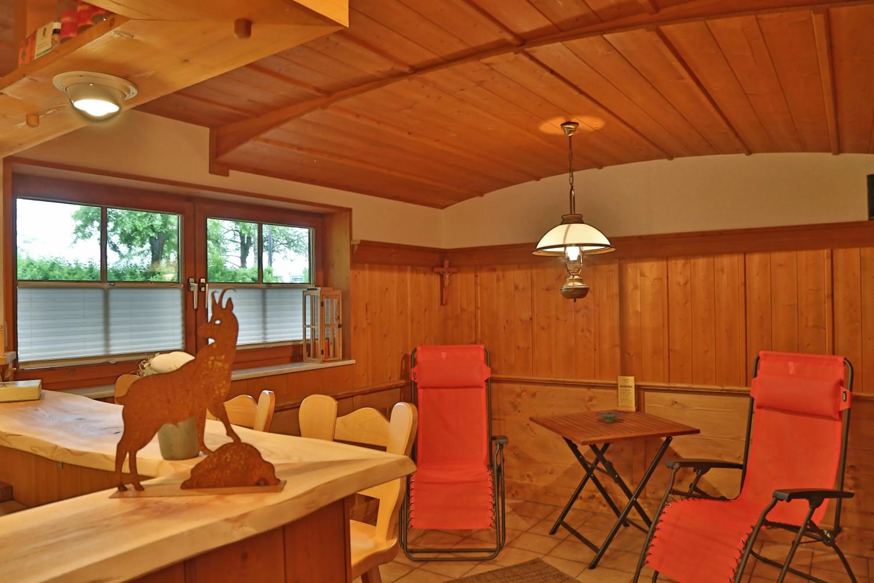 Sauna in Alpenstern Finy, Bio-Gästehaus
