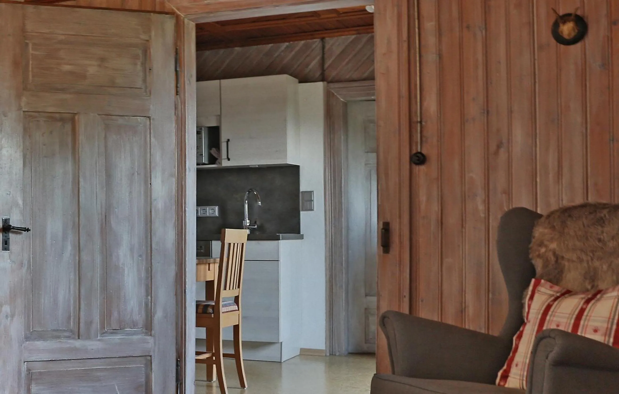 Kitchen or kitchenette in Alpenstern Finy, Bio-Gästehaus