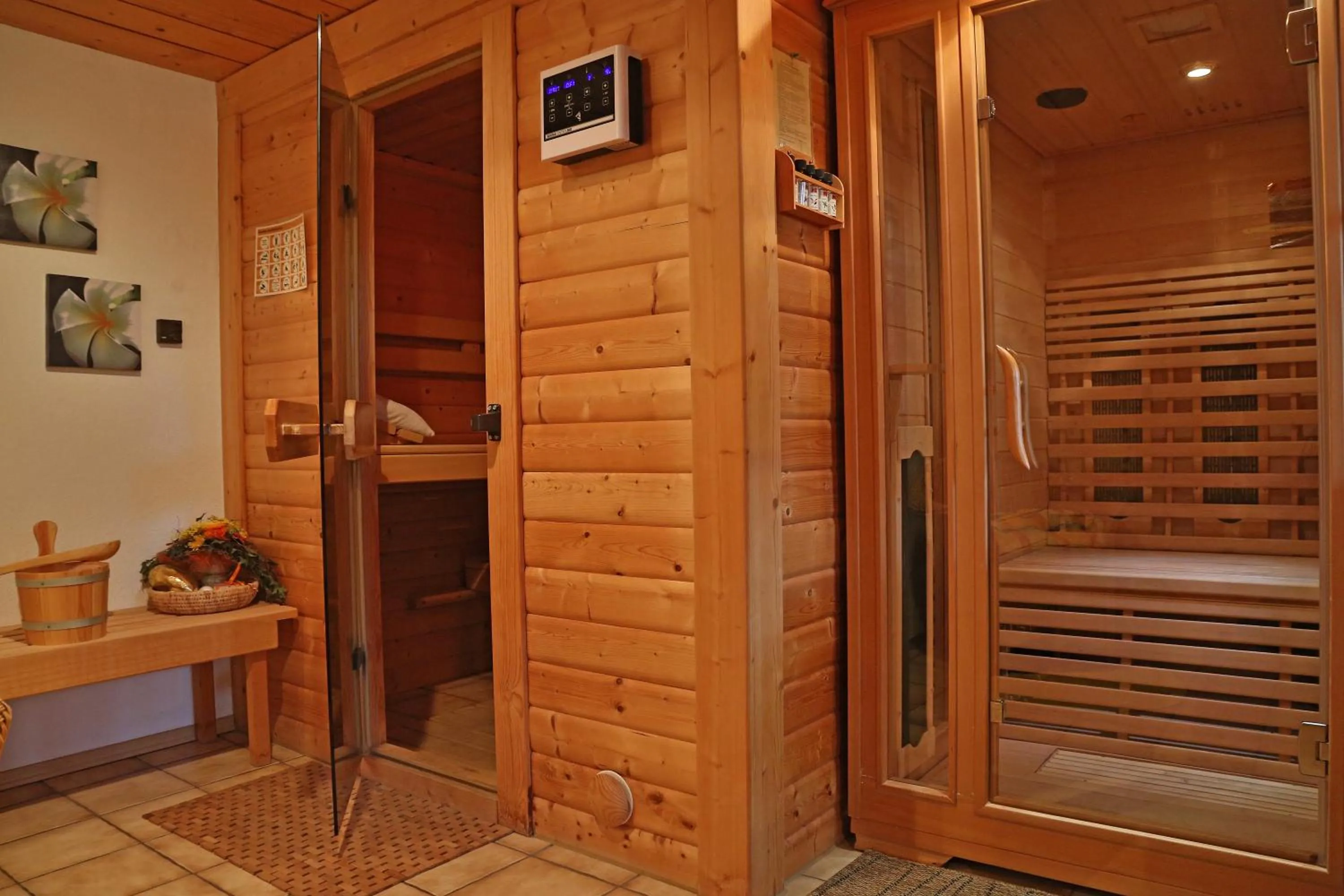 Sauna in Alpenstern Finy, Bio-Gästehaus