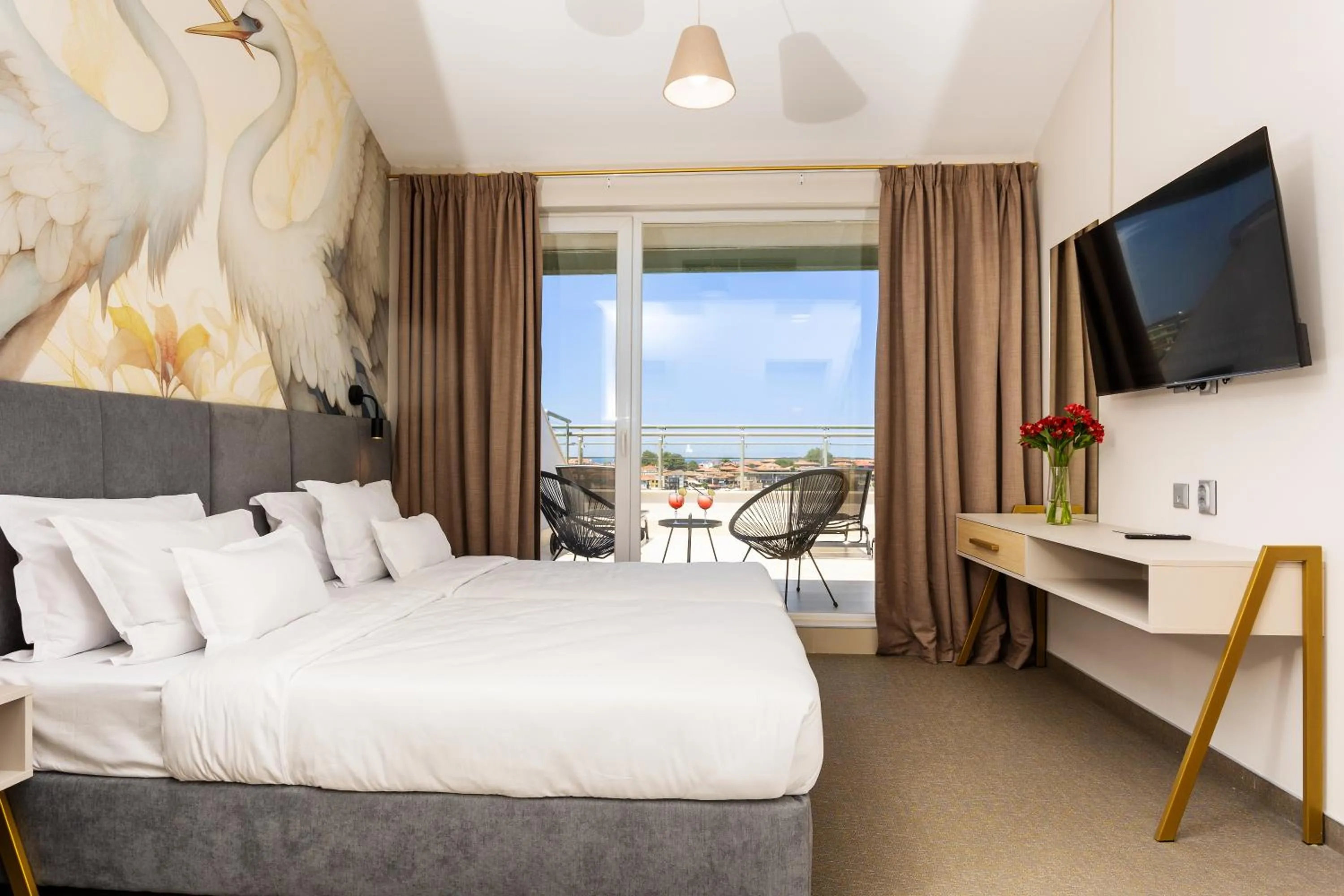 TV and multimedia, Bed in Hotel Antea - By The Sea