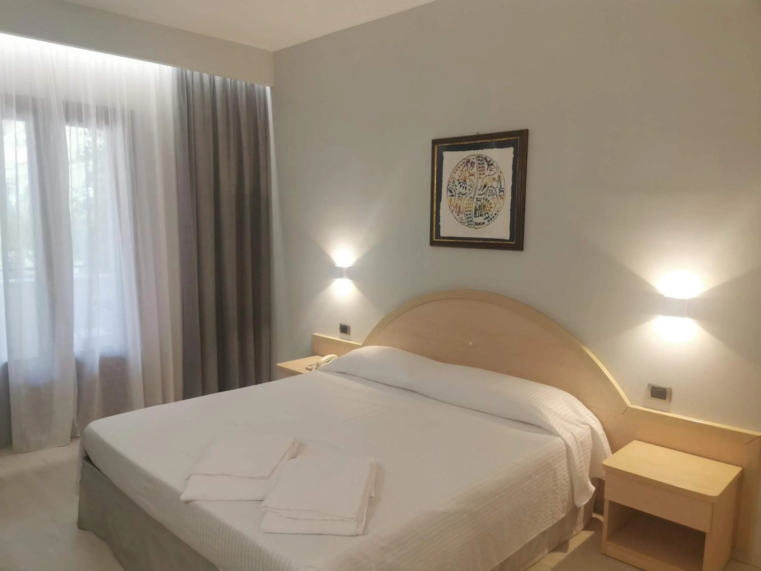 Bedroom, Bed in Hotel Gabbiano Beach