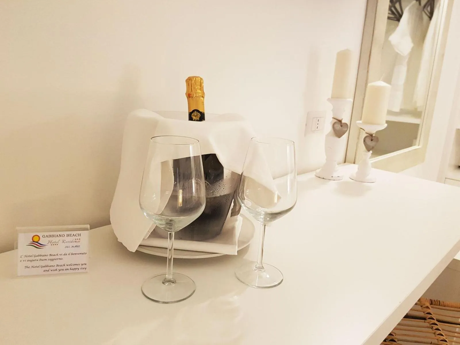 Alcoholic drinks in Hotel Gabbiano Beach