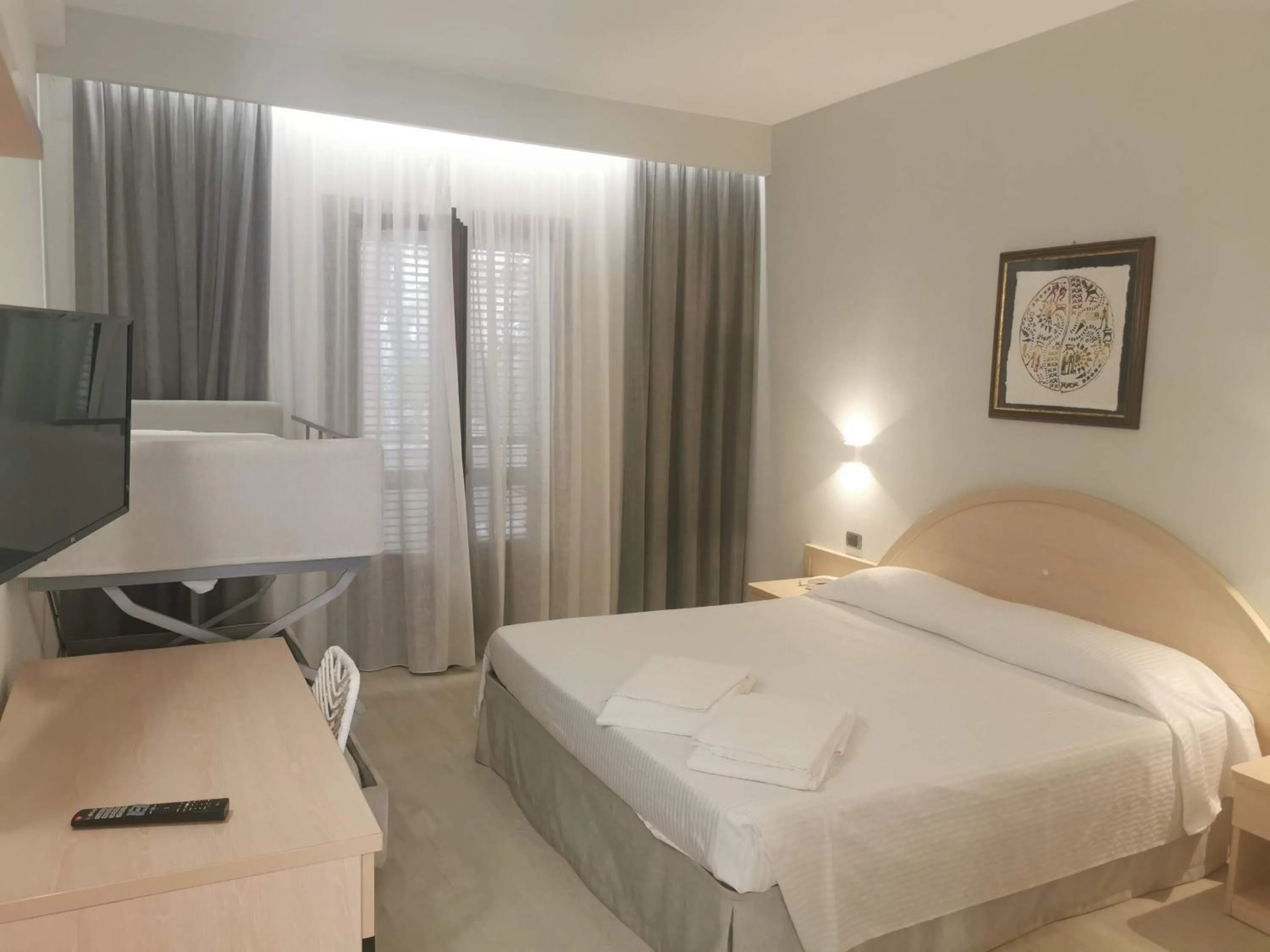 Bedroom, Bed in Hotel Gabbiano Beach