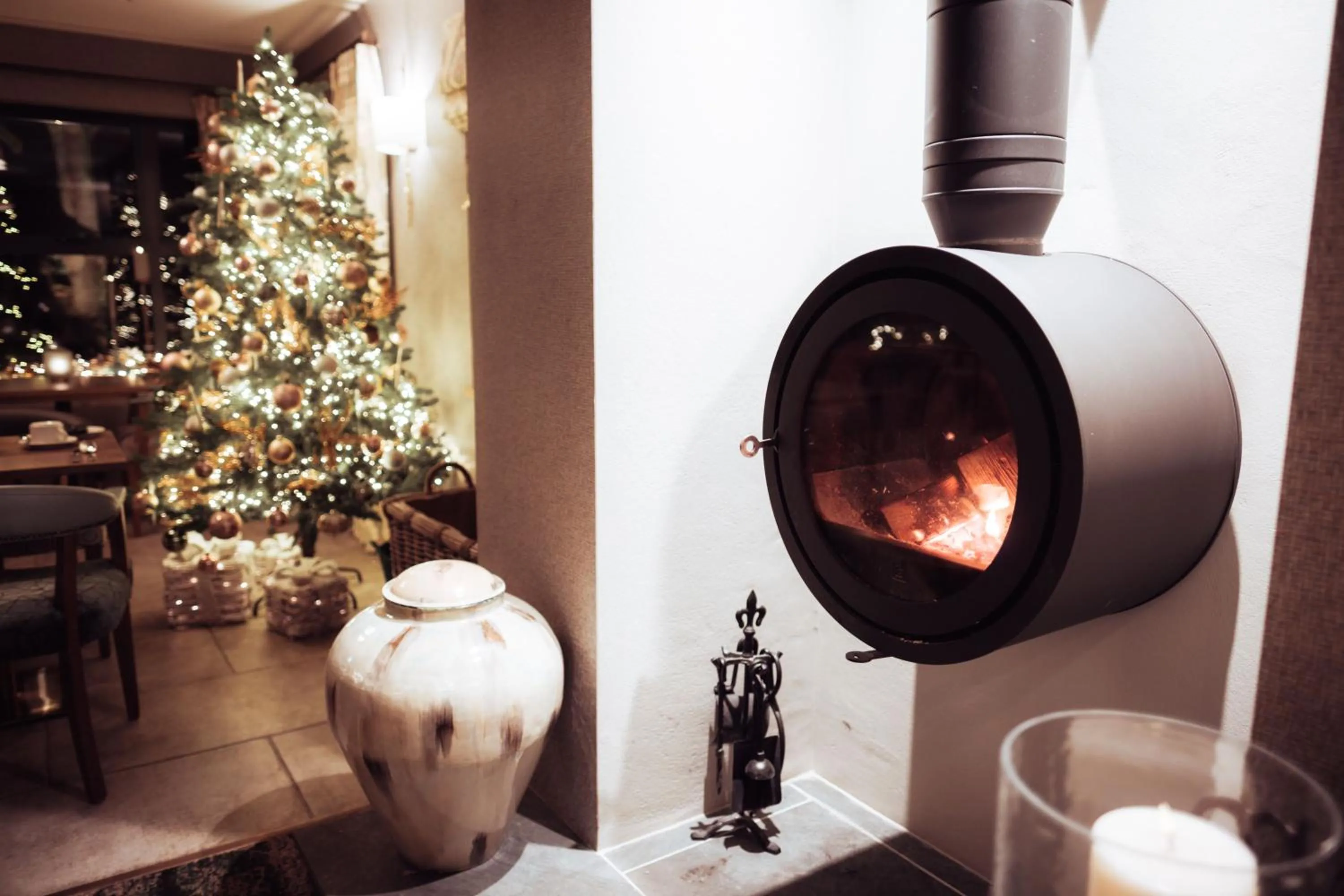 fireplace in The Ruddings