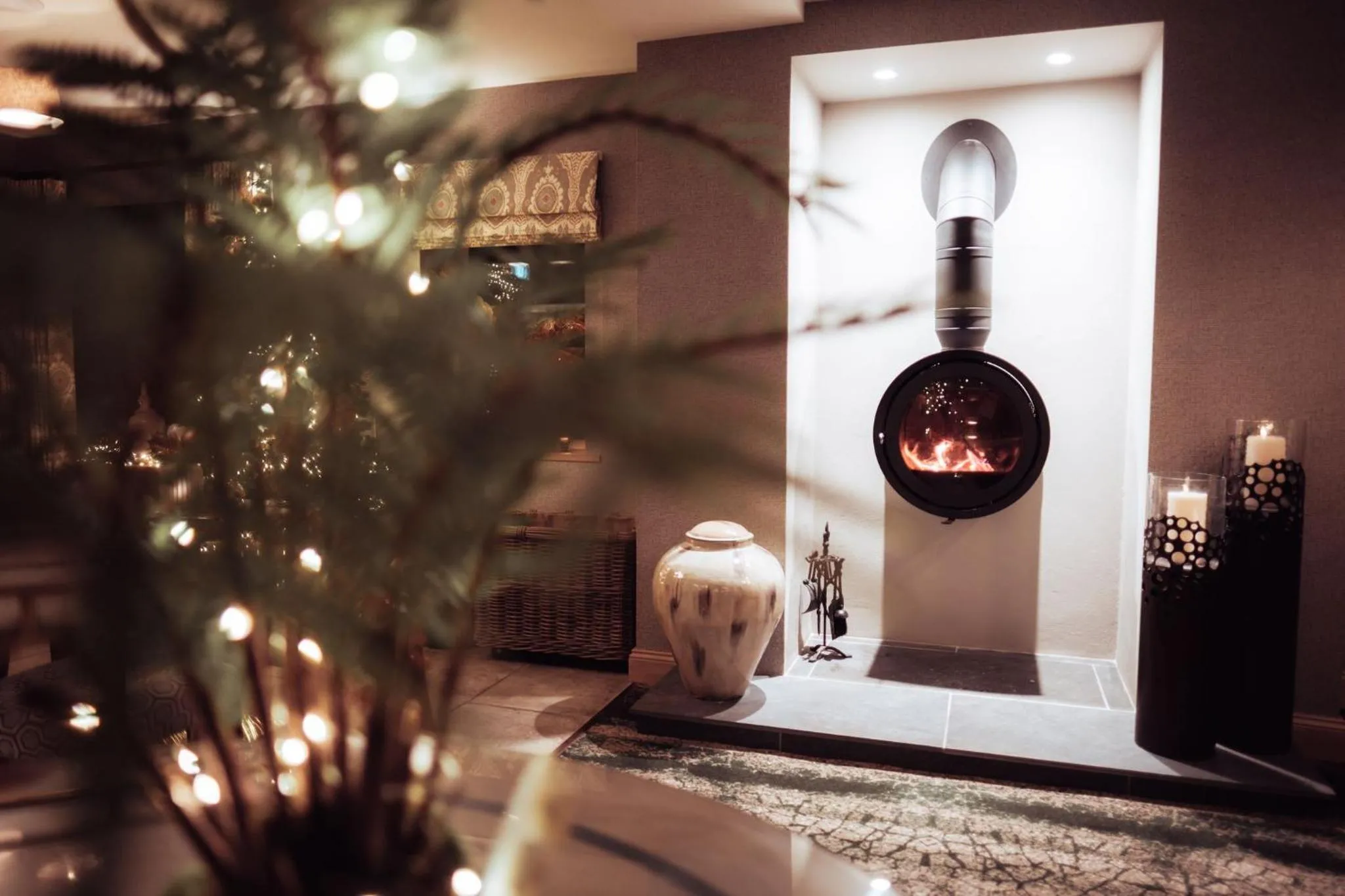 fireplace in The Ruddings