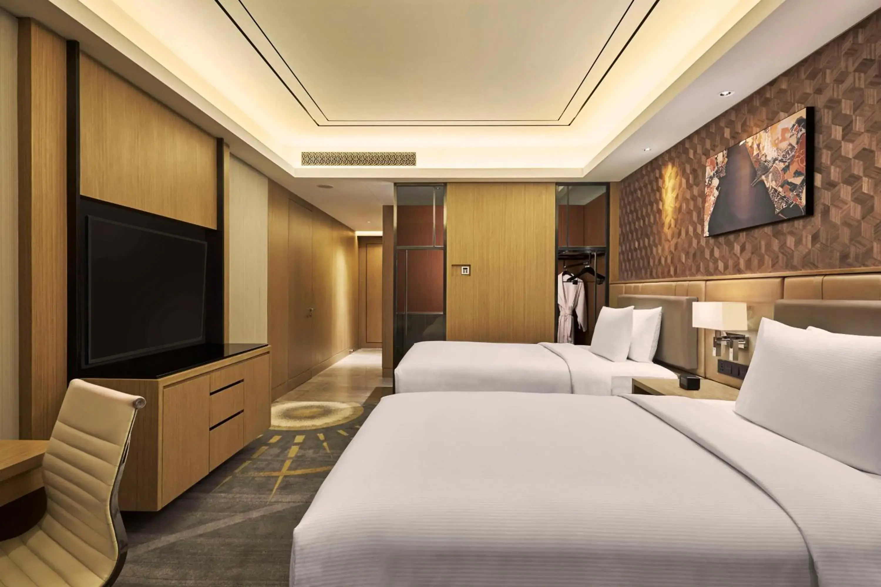 Bedroom, Bed in Hilton Manila Newport World Resorts Bedroom, Bed in Hilton Manila Newport World Resorts