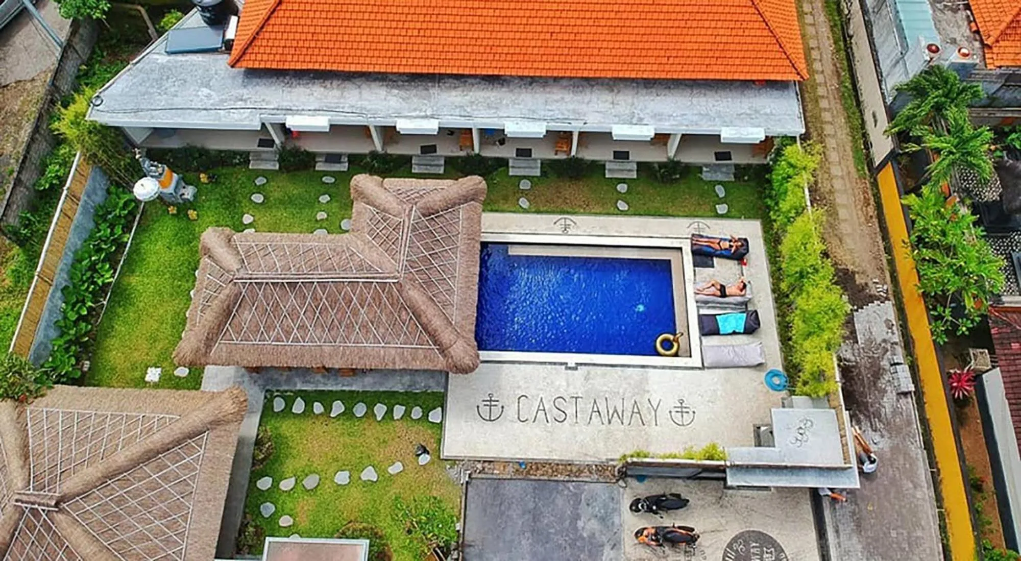 Property building in Castaway Hostel