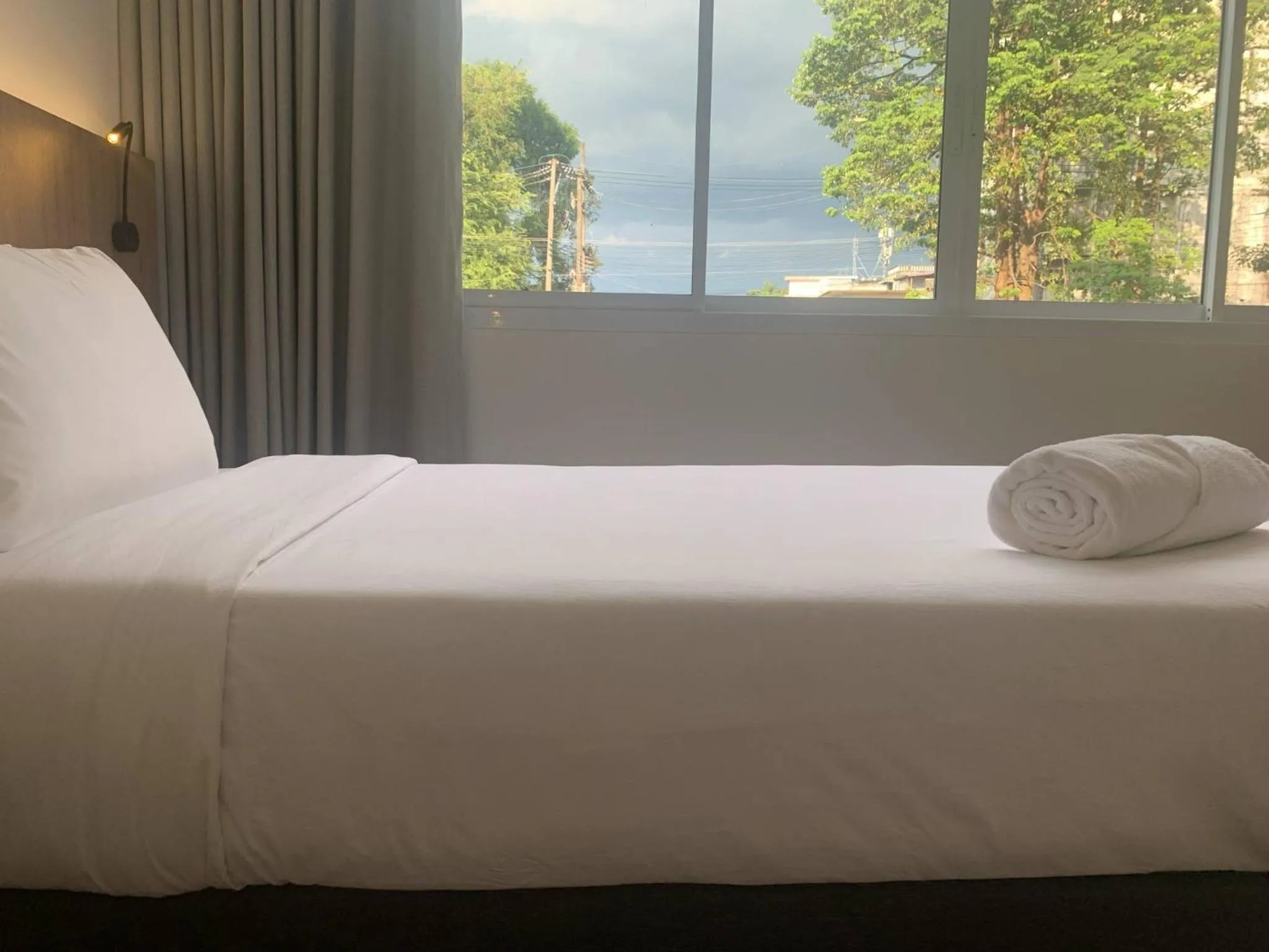 Bed in S2S Queen Trang Hotel