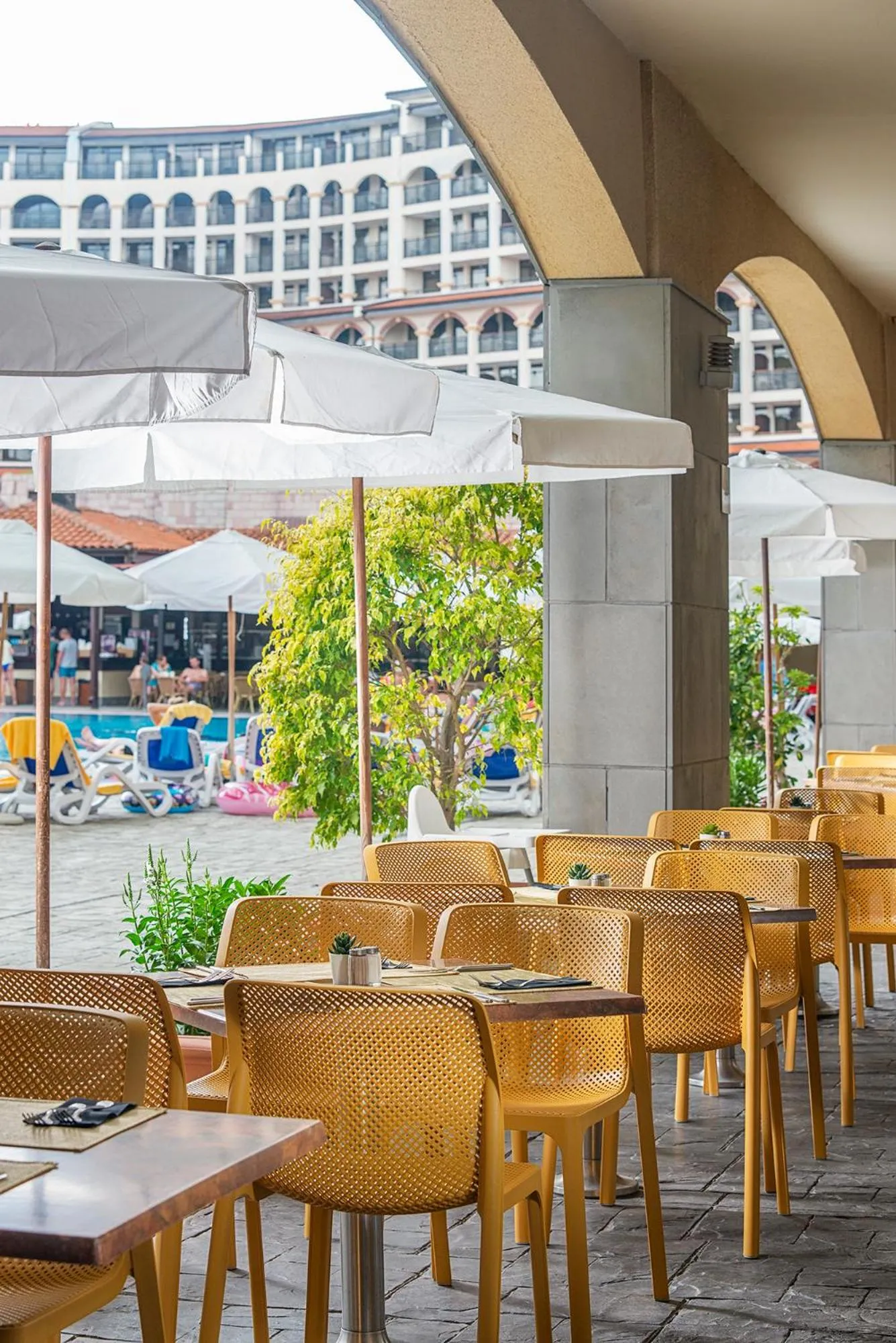 Patio in Melia Sunny Beach All Inclusive