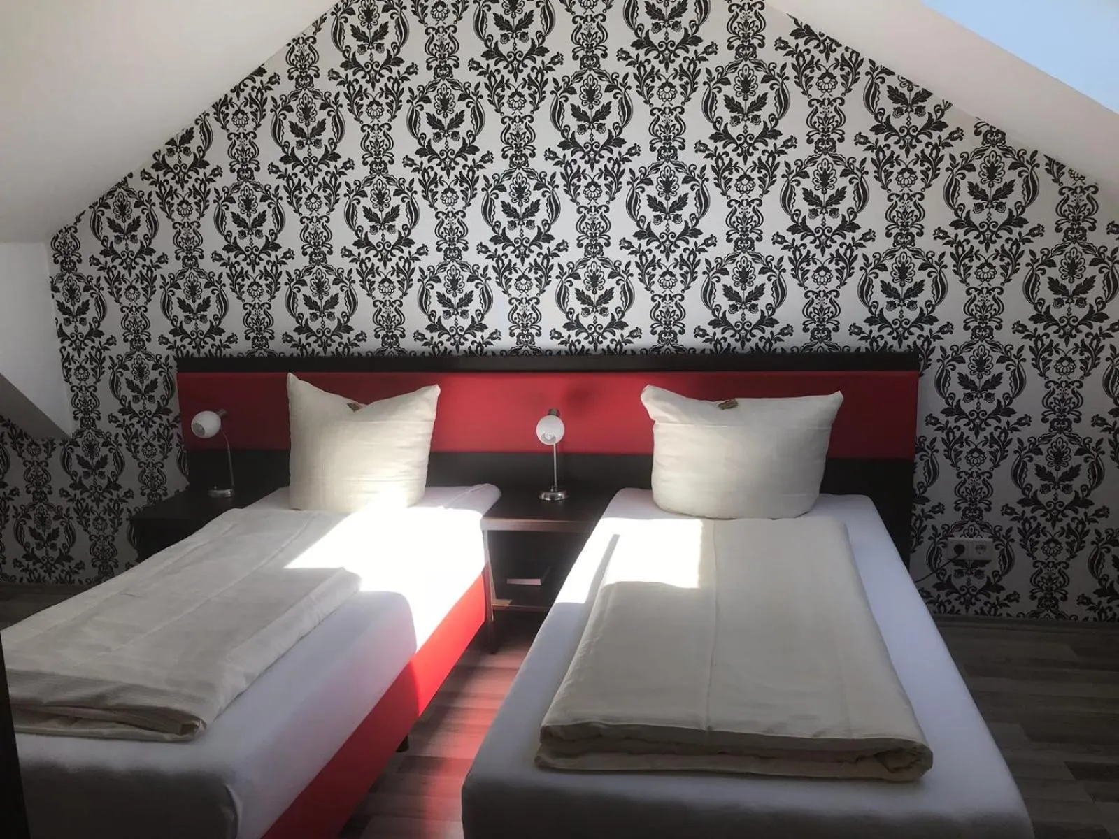 Bed in Cityhotel Ahlen Garni