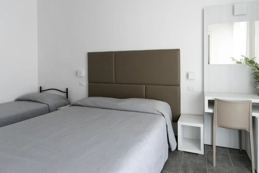 Bed in Hotel Eugenio