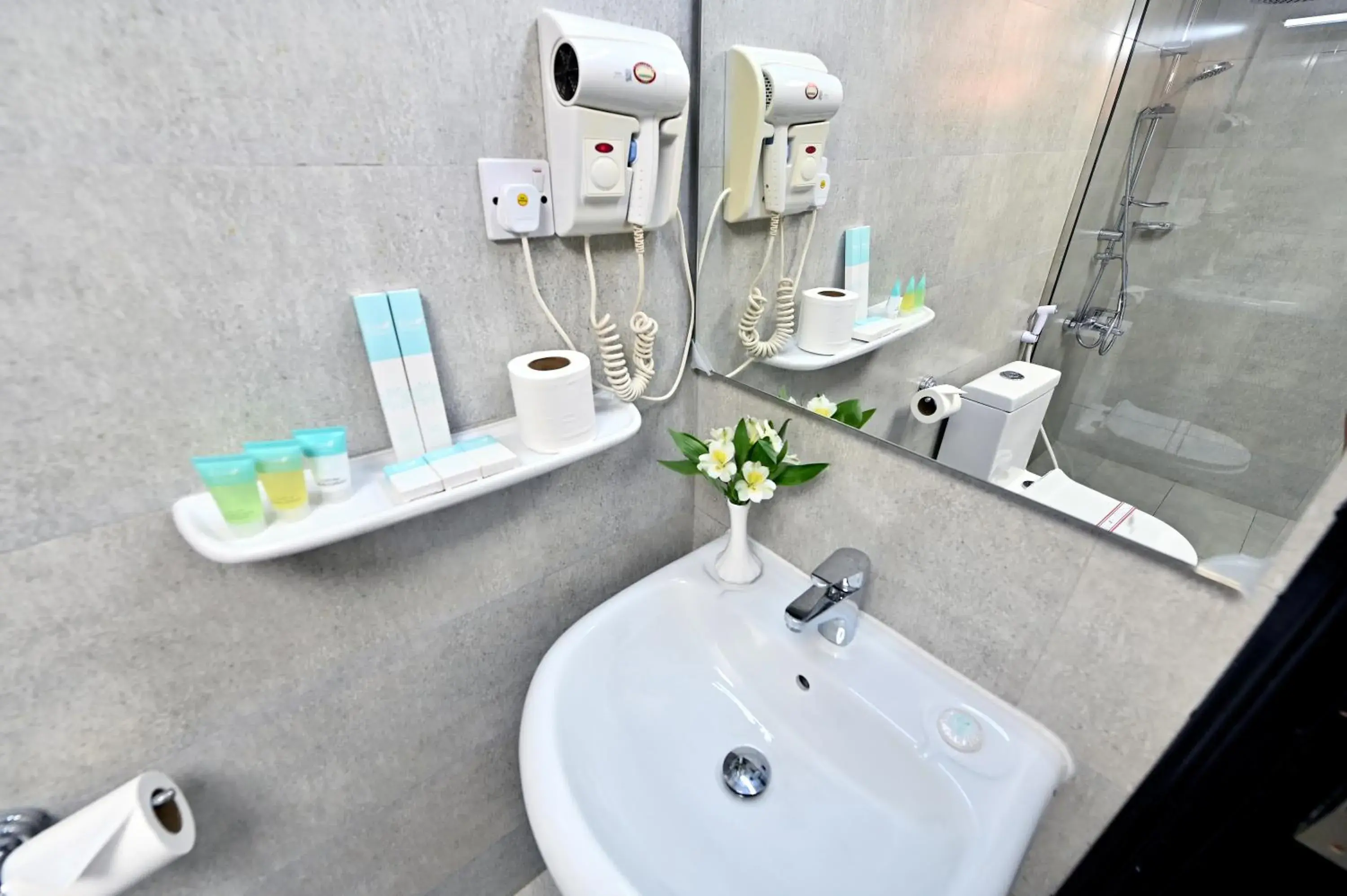 Bathroom in Ewan Ajman Suites Hotel Bathroom in Ewan Ajman Suites Hotel