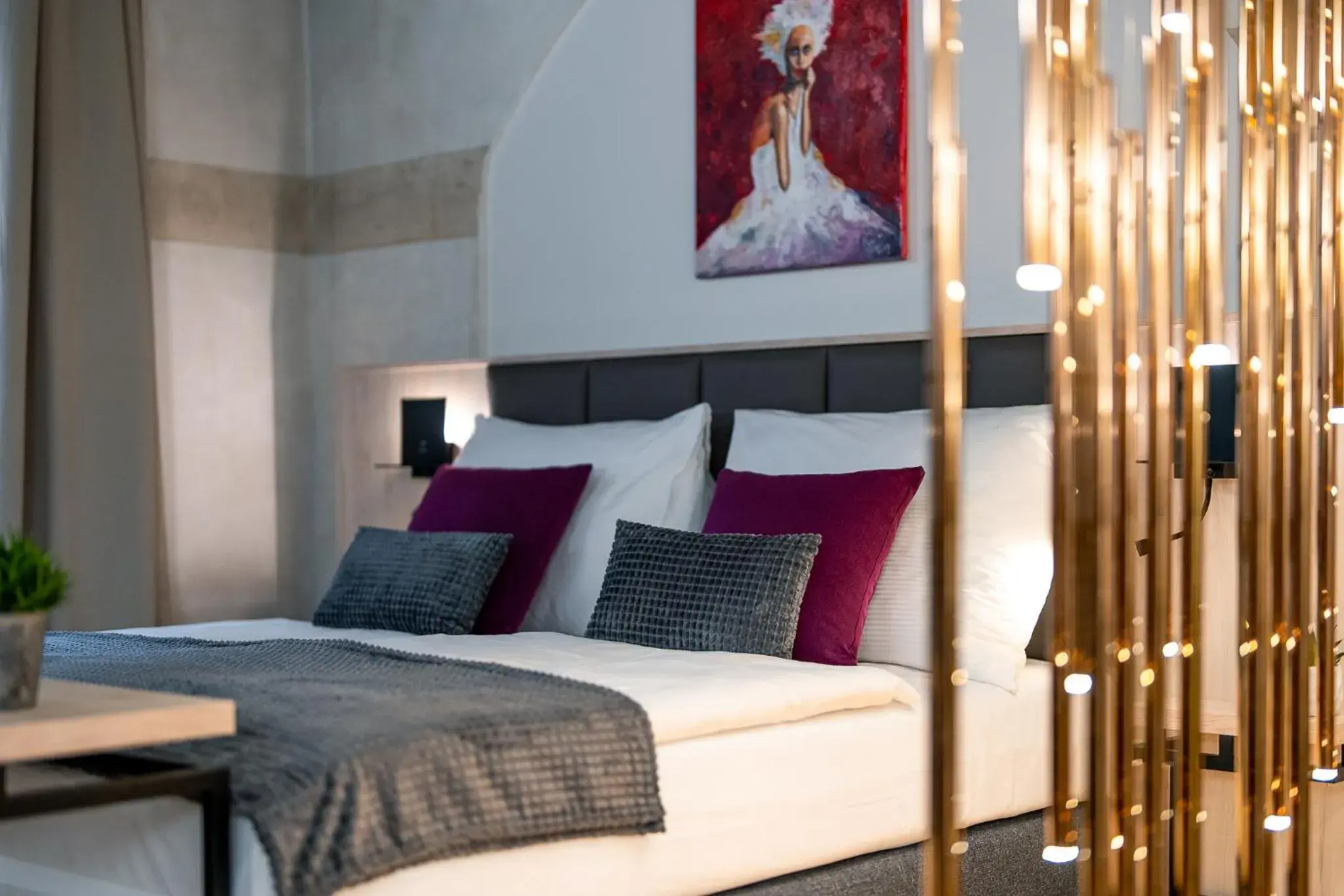 Bed in Hotel Zlaty Andel Bed in Hotel Zlaty Andel