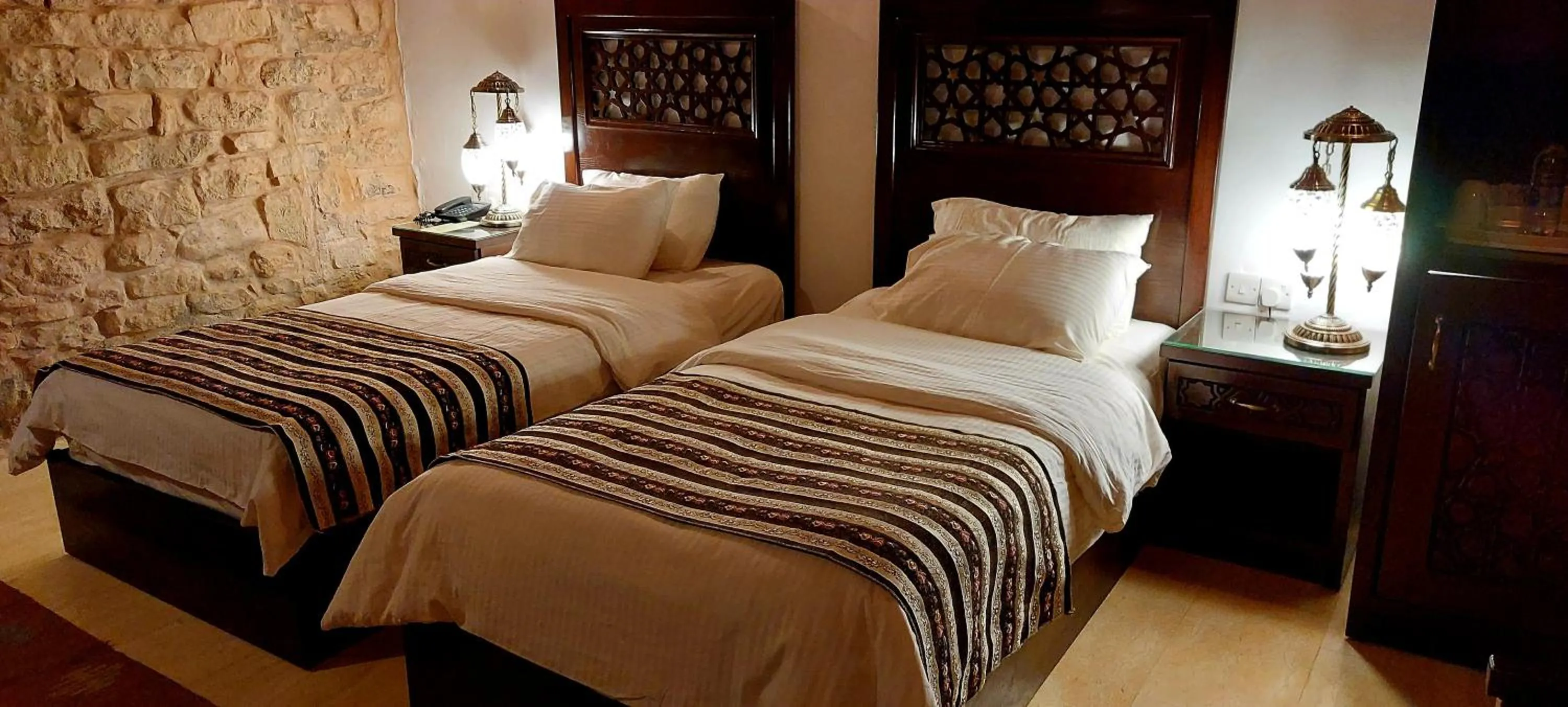 Bed in Hayat Zaman Hotel And Resort Petra