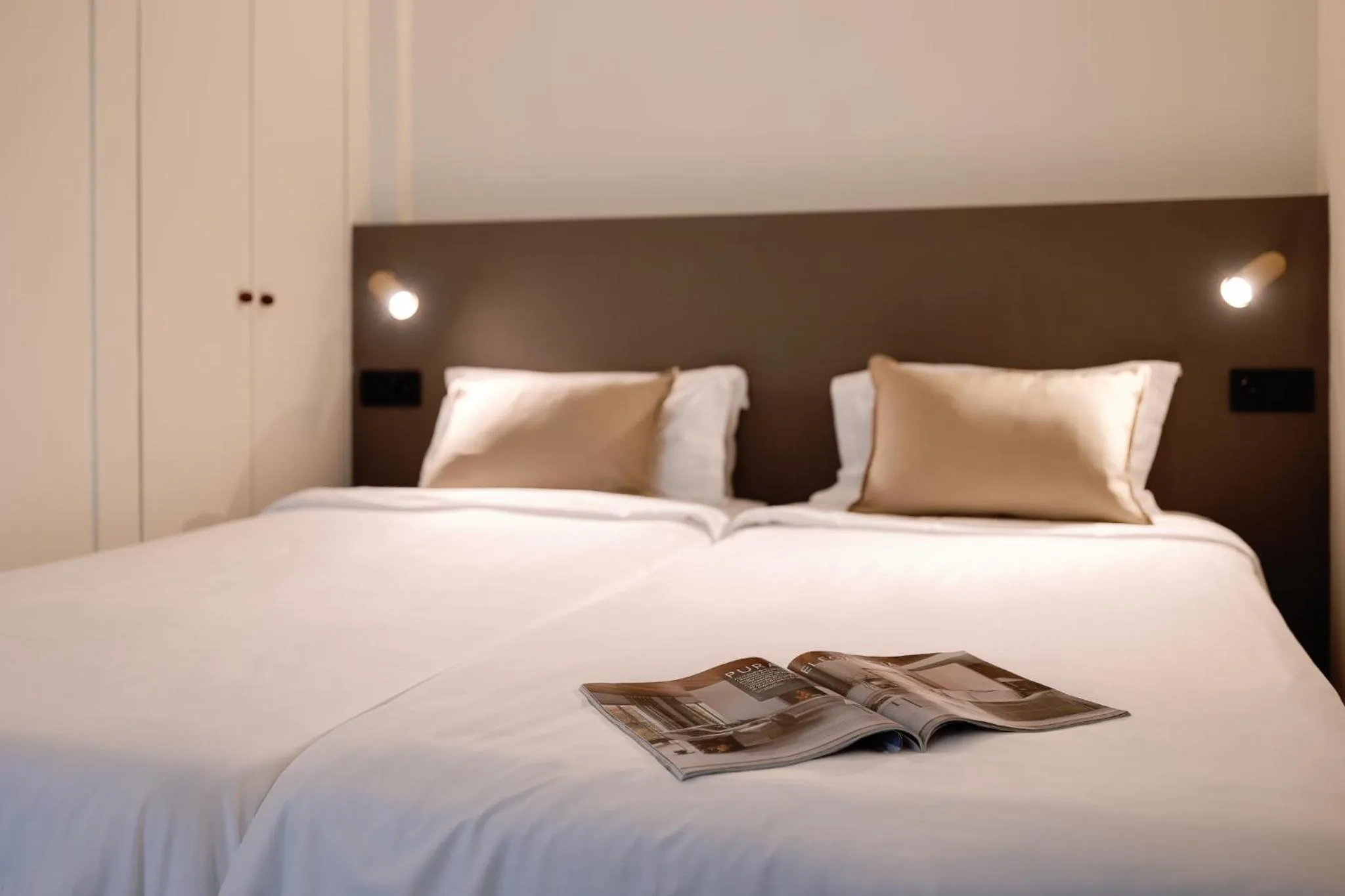 Bedroom, Bed in Cosme Apartments by Olala Homes