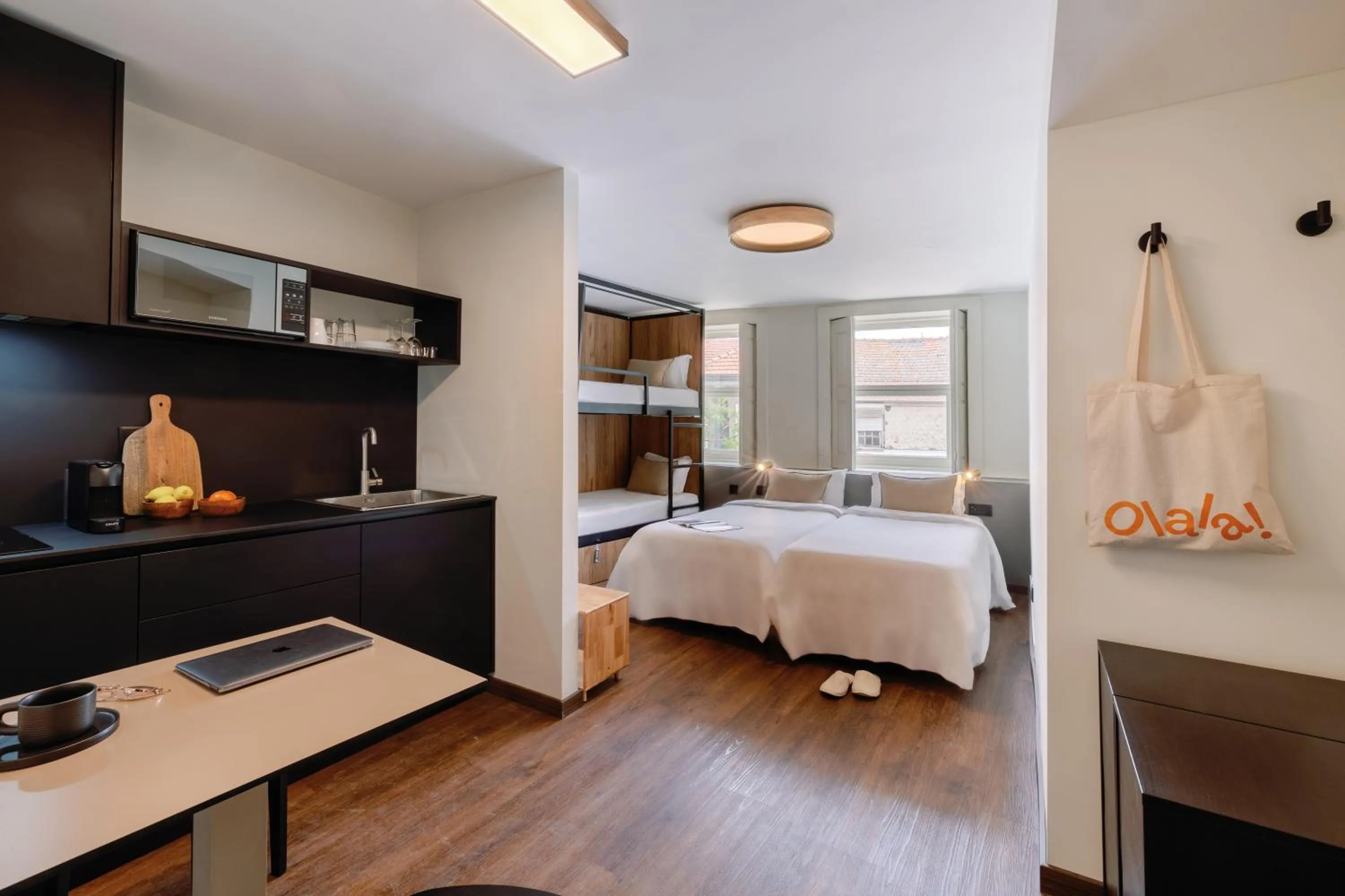 Bed in Cosme Apartments by Olala Homes