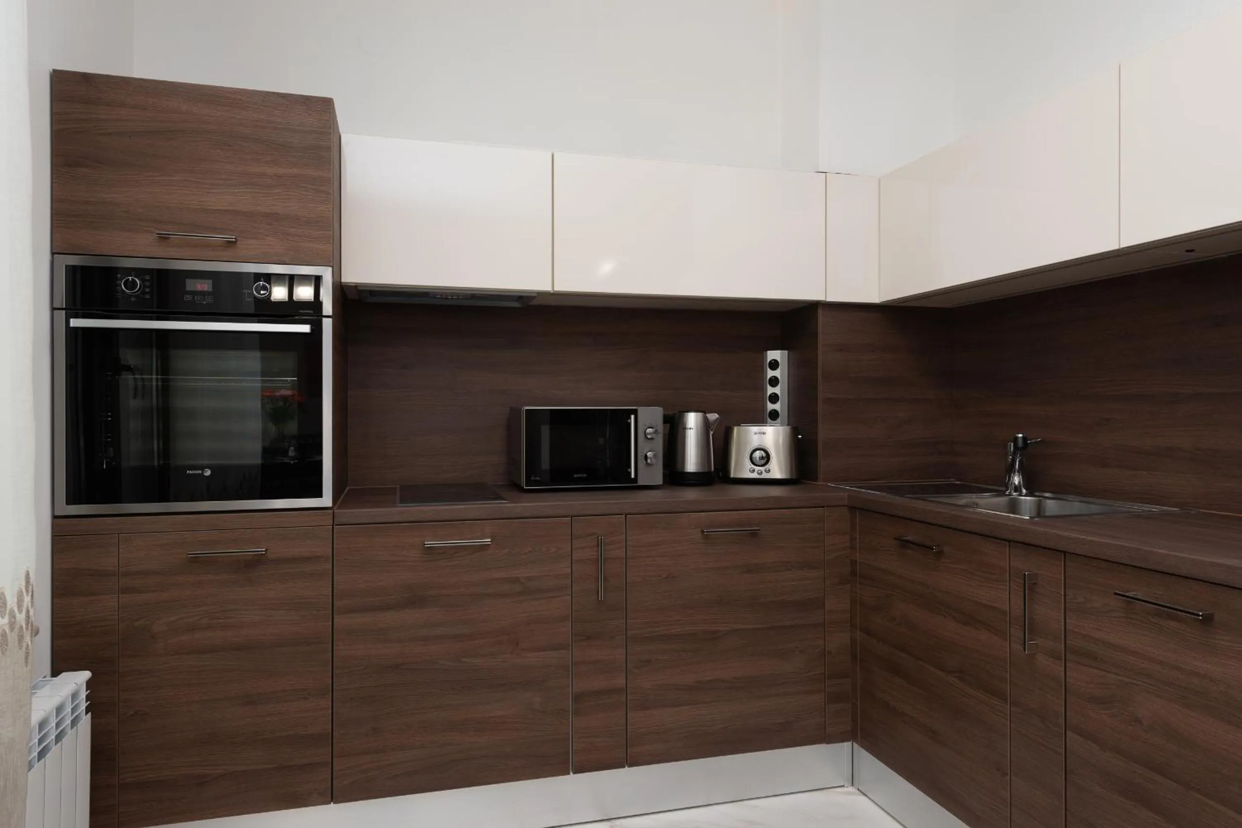 Kitchen or kitchenette in Grand Vitosha Apartments