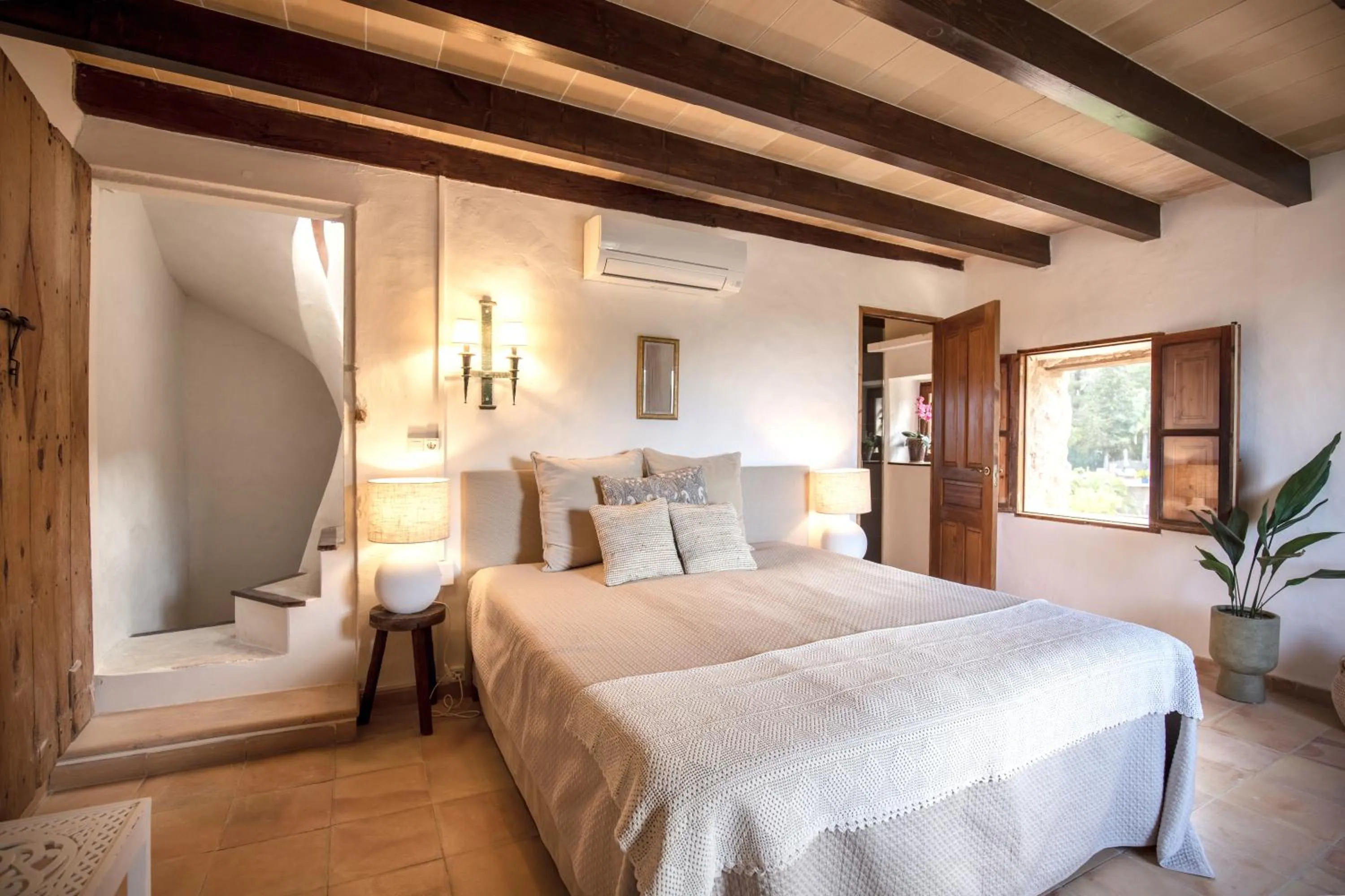 Bed in Agroturismo Son Boronat