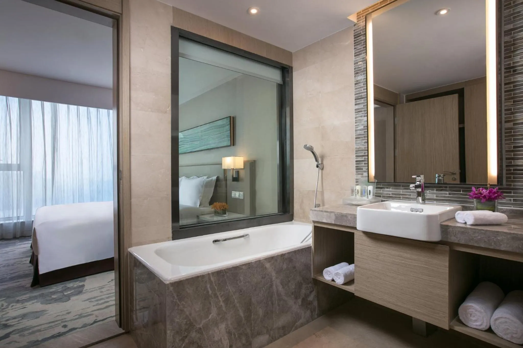 Bathroom in Holiday Inn Hangzhou Gongshu by IHG