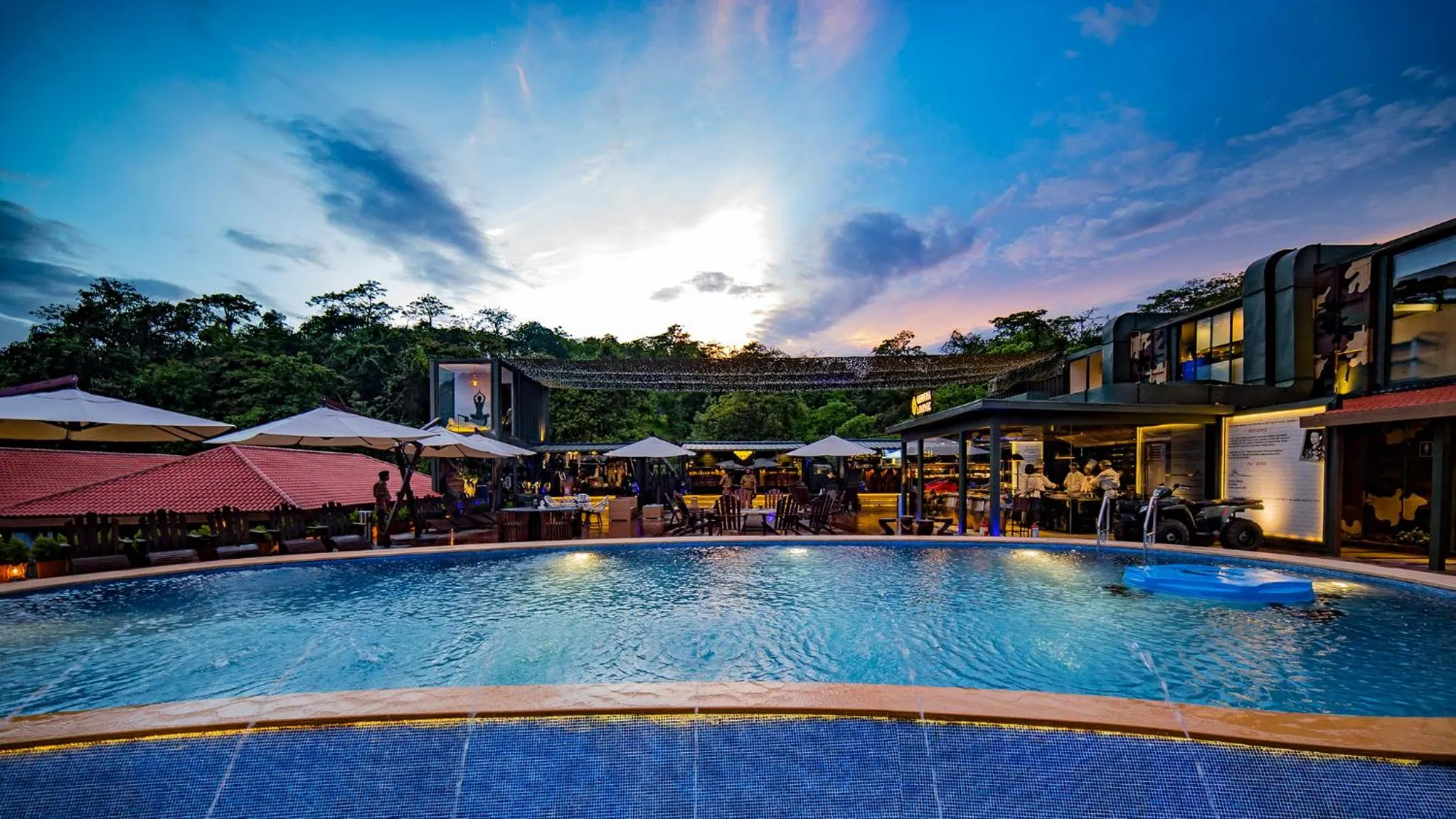 Pool view in DATA Resort by Della Adventure