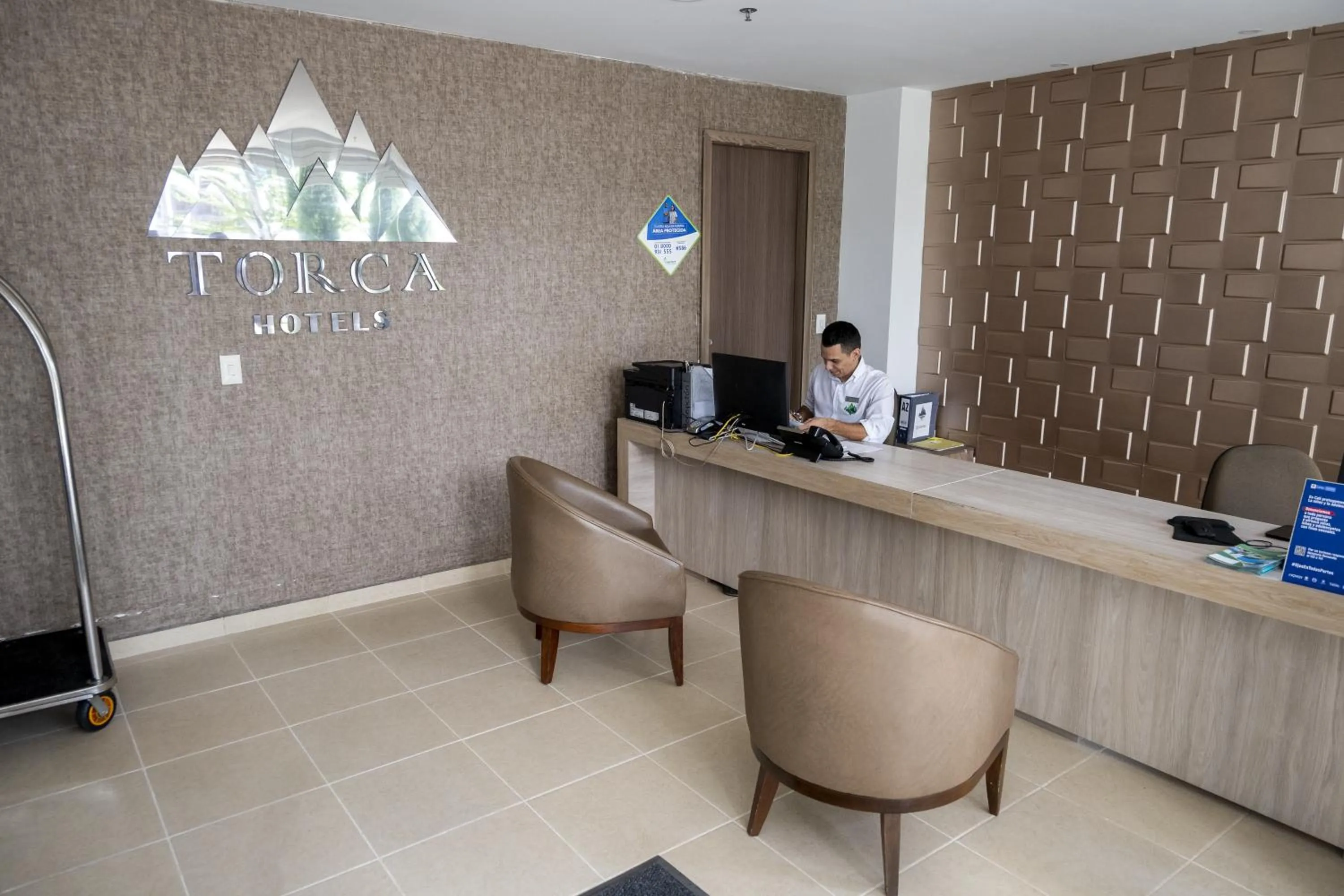 Lobby or reception in Torca Hotel