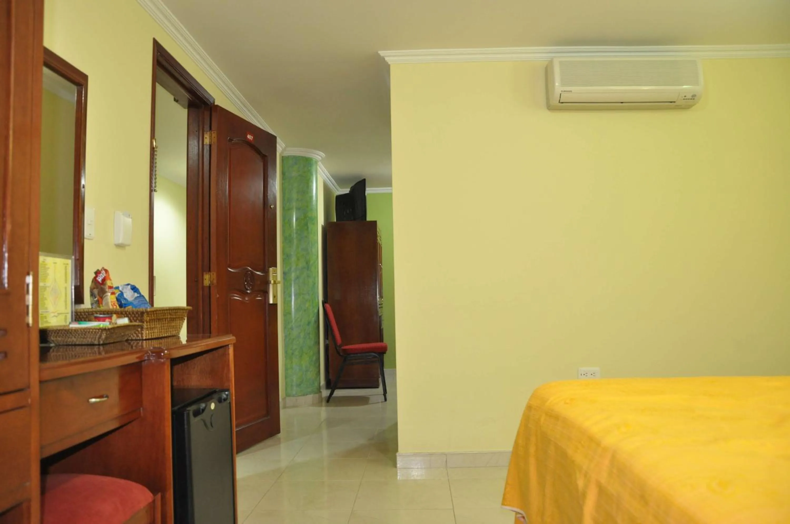 Bed in Hotel el Caimito