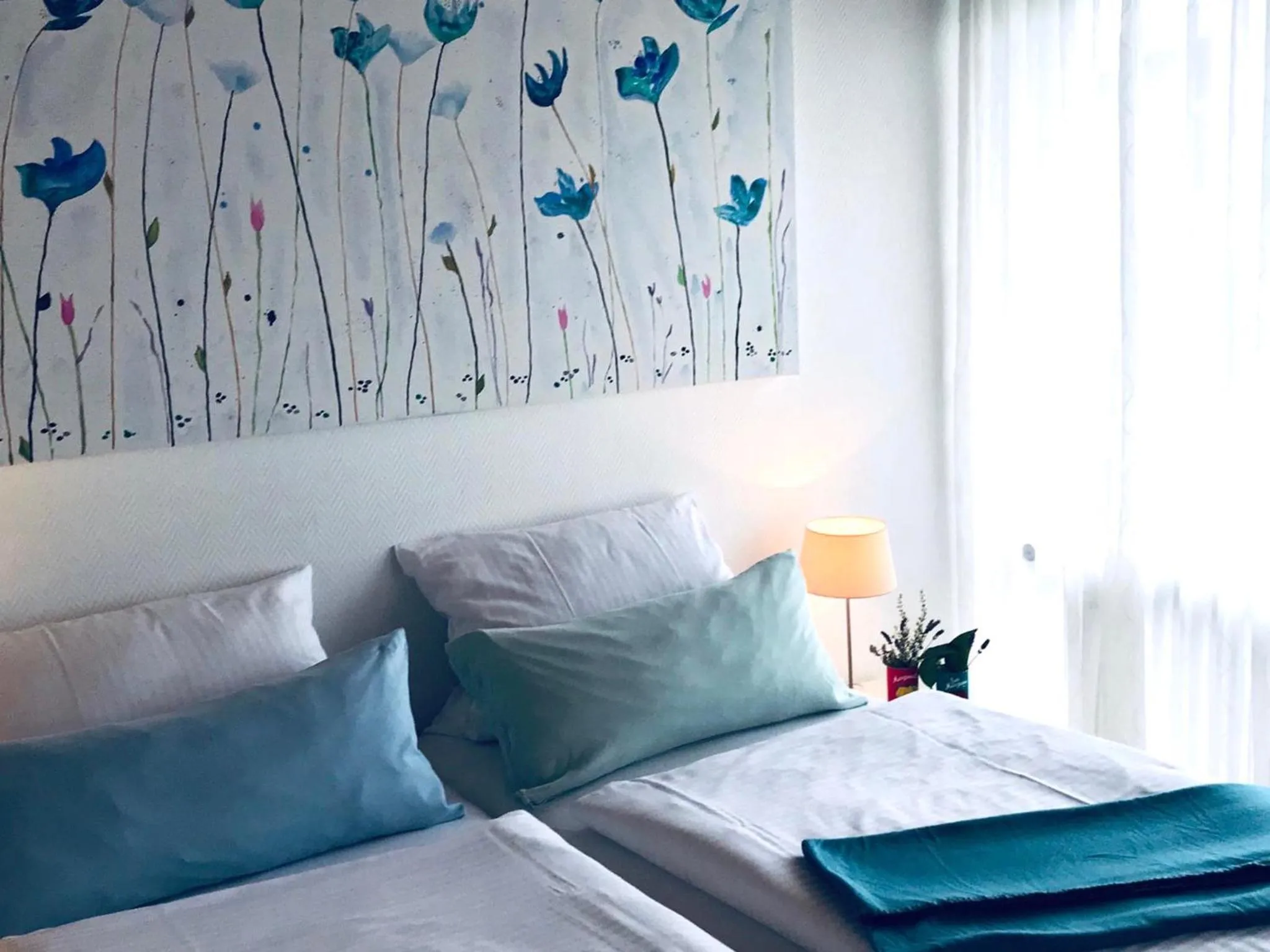 Bed in Hotel Eikamper Höhe