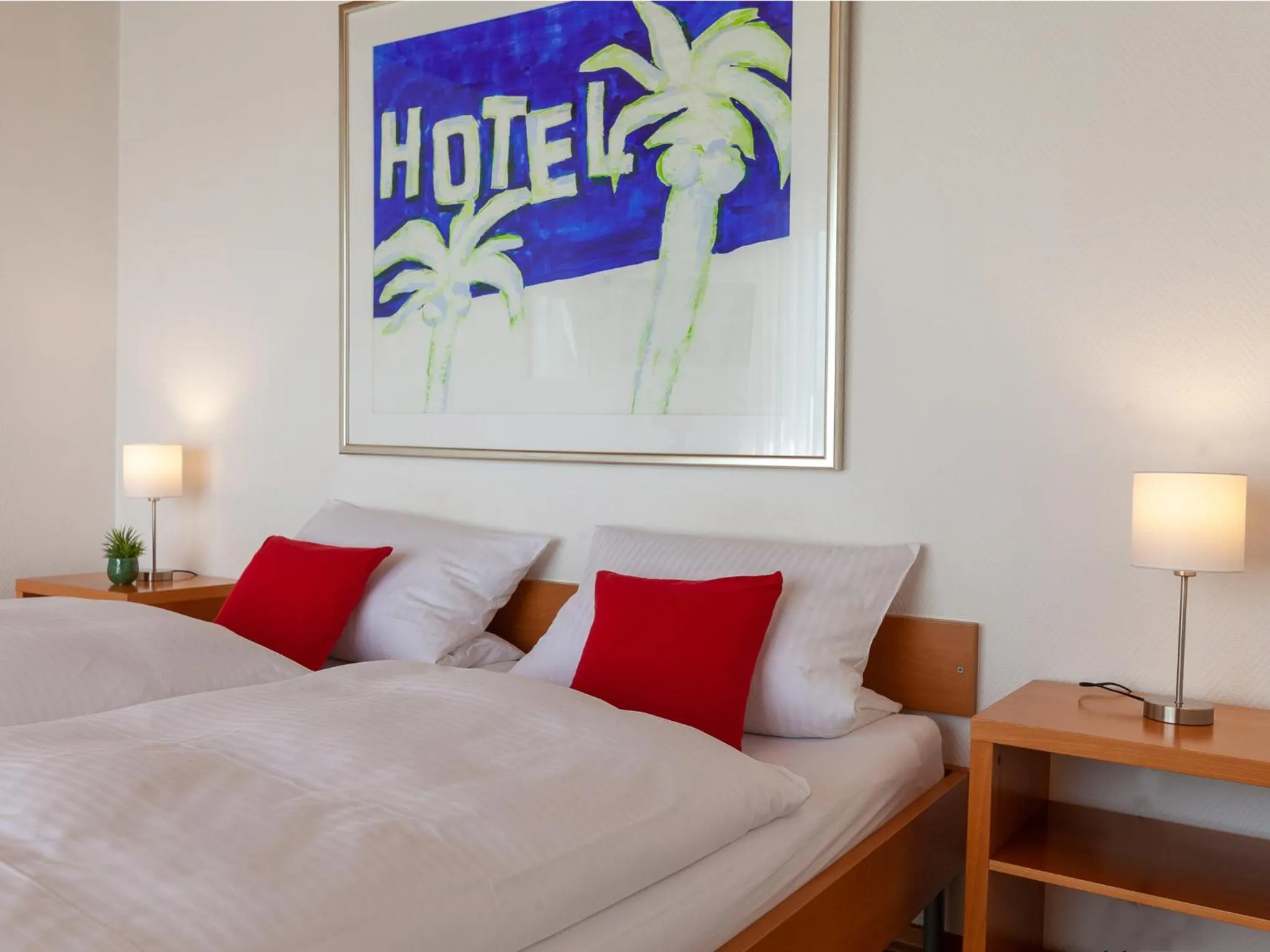 Bed in Hotel Eikamper Höhe