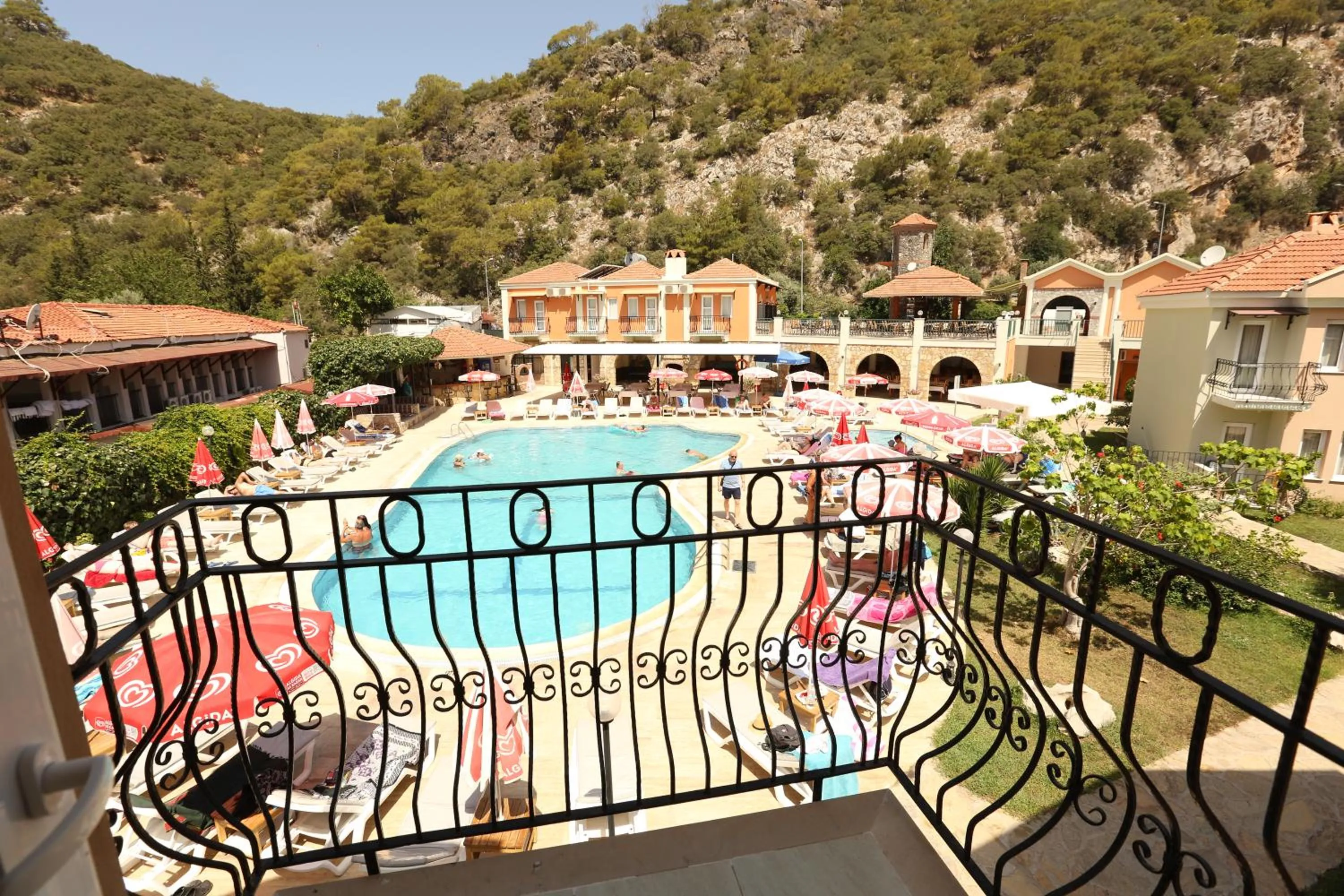Pool view in The Tower Hotel