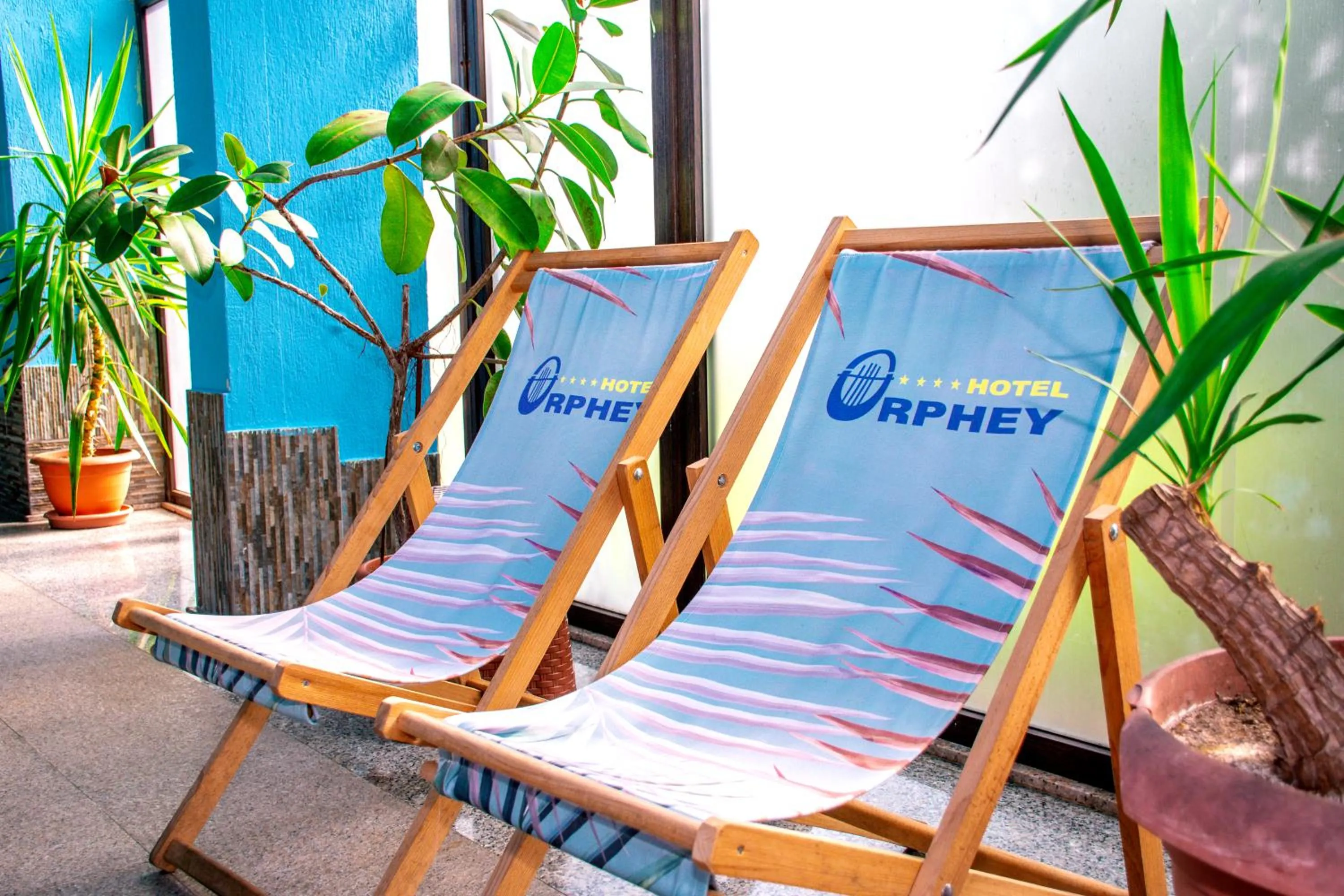 Seating area in Hotel Orphey
