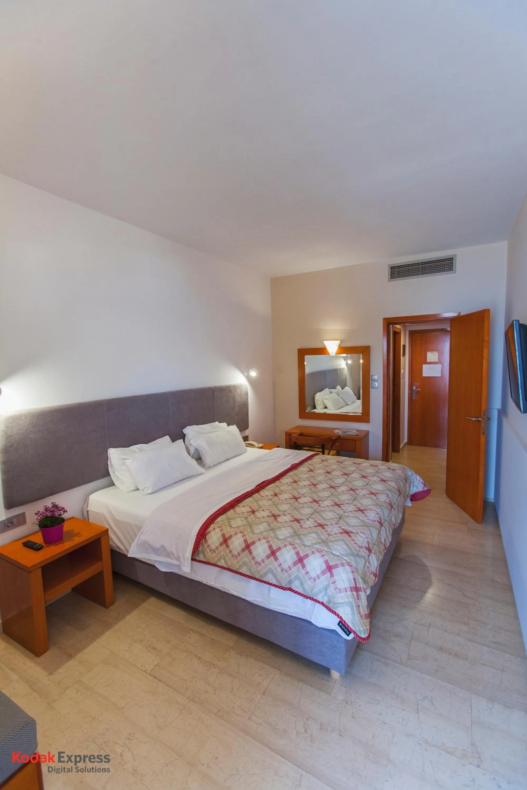 Bed in Antikyra Beach Hotel