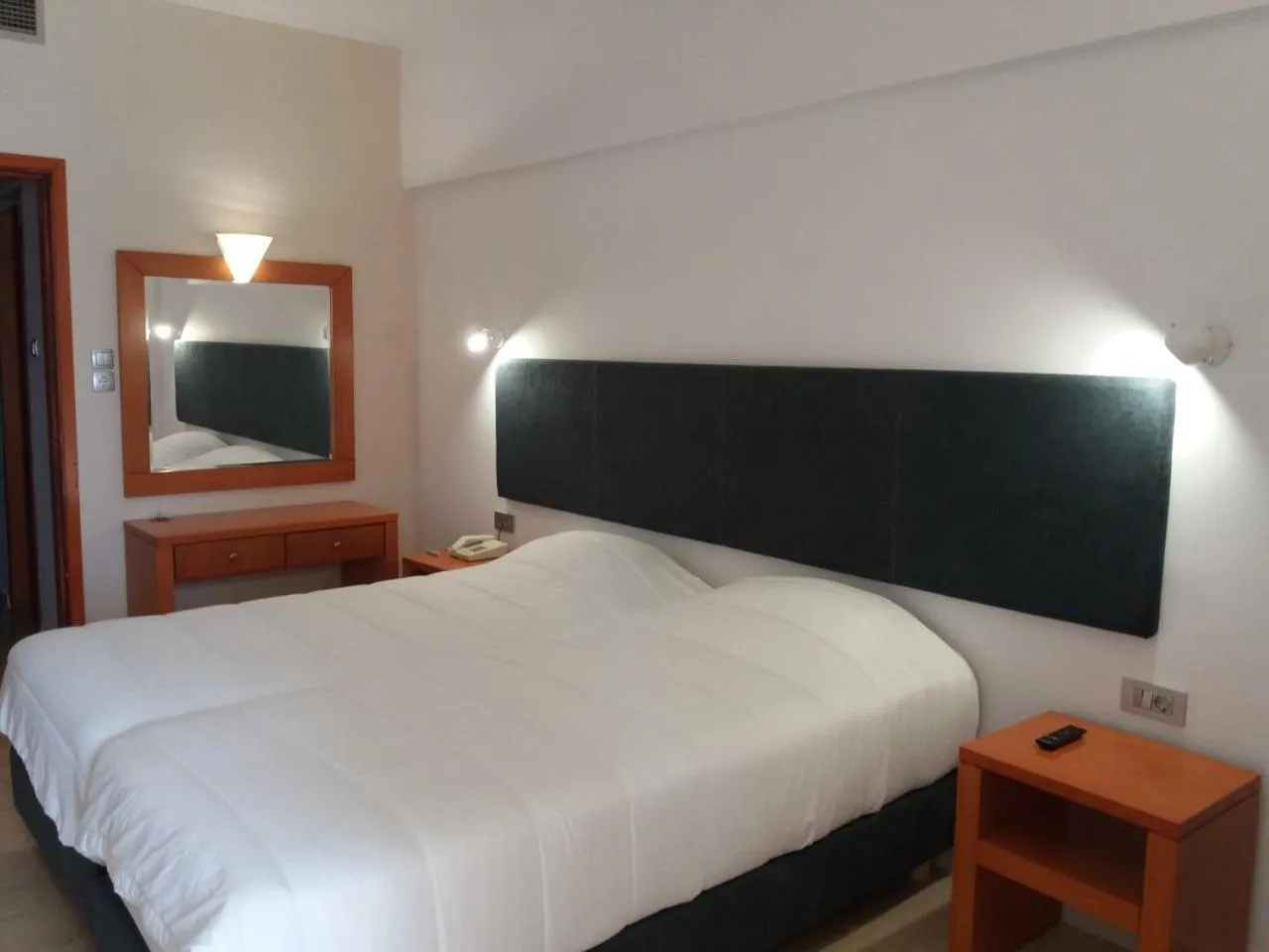 Bed in Antikyra Beach Hotel