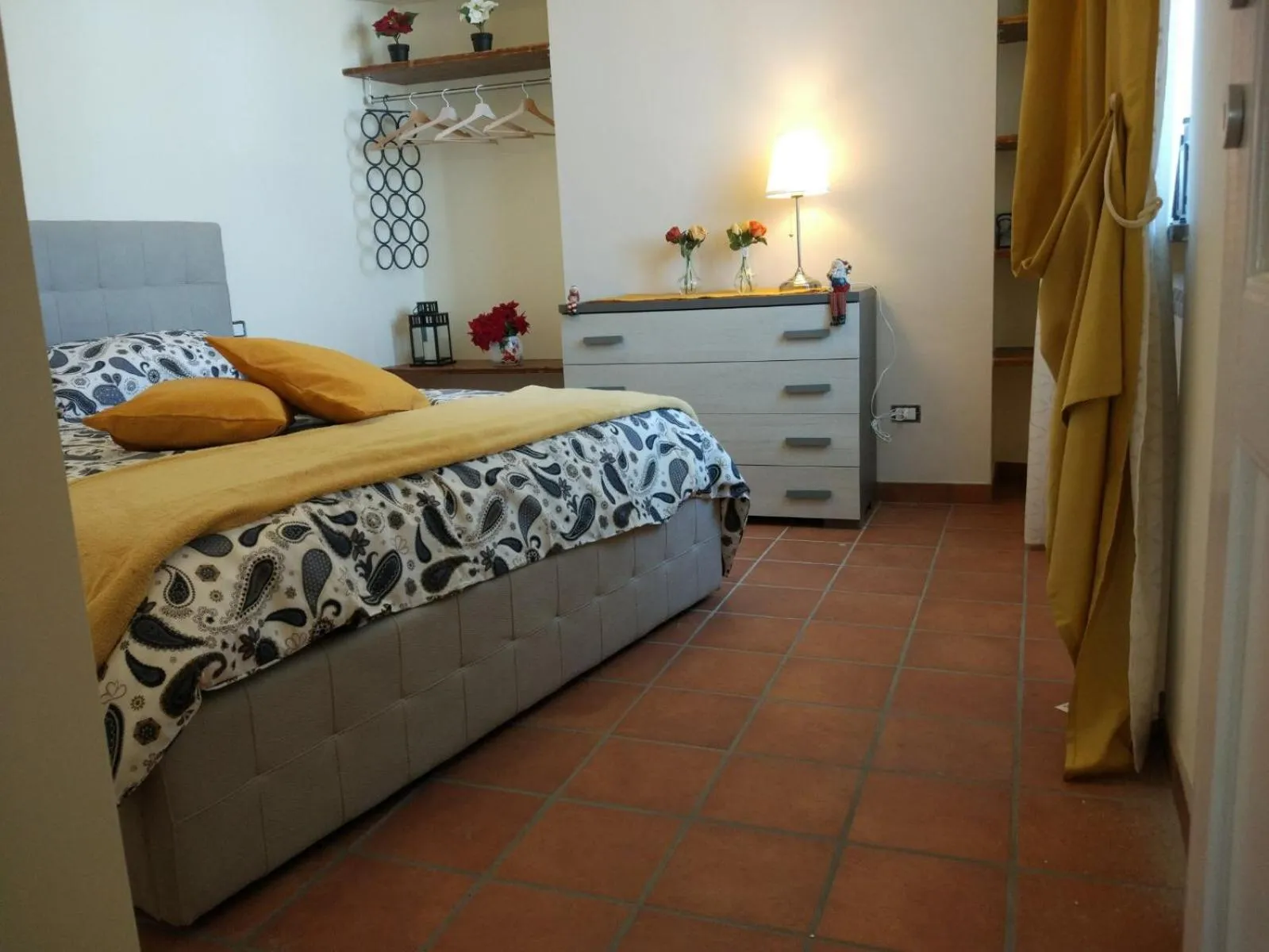 Bedroom, Bed in Gregorius Diamerisma panoramic terrace