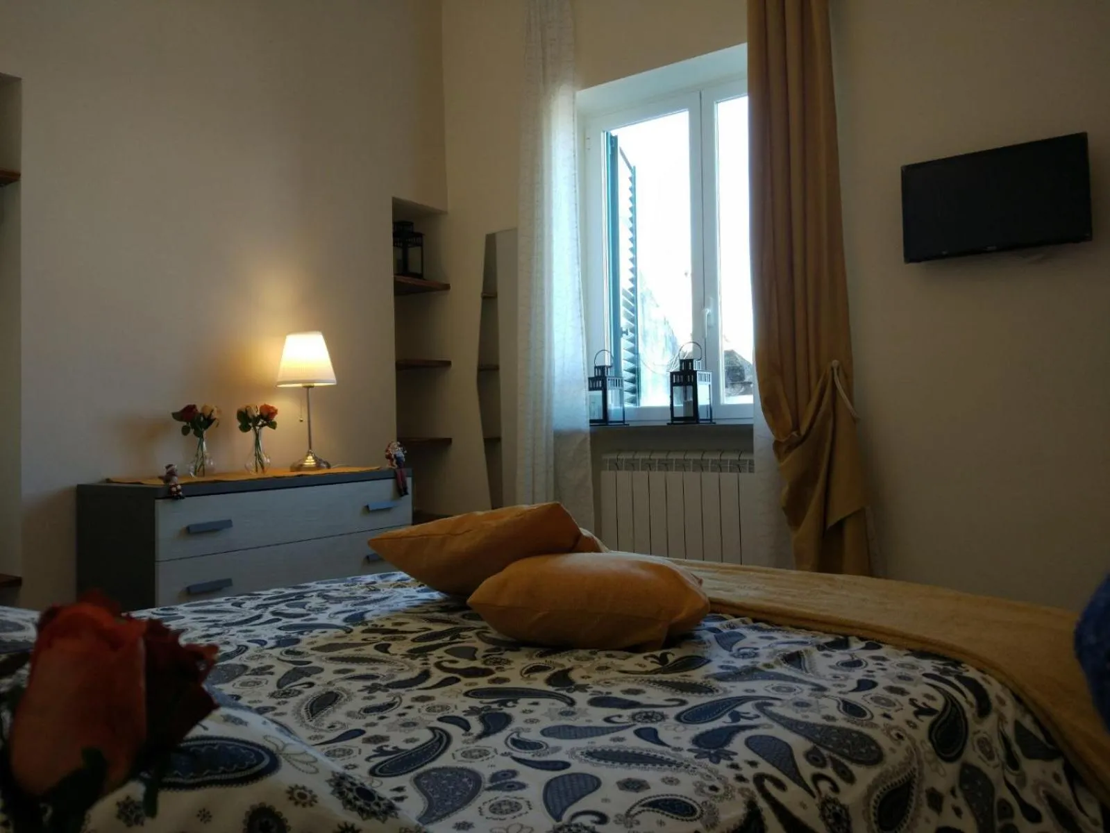 Bedroom, Bed in Gregorius Diamerisma panoramic terrace