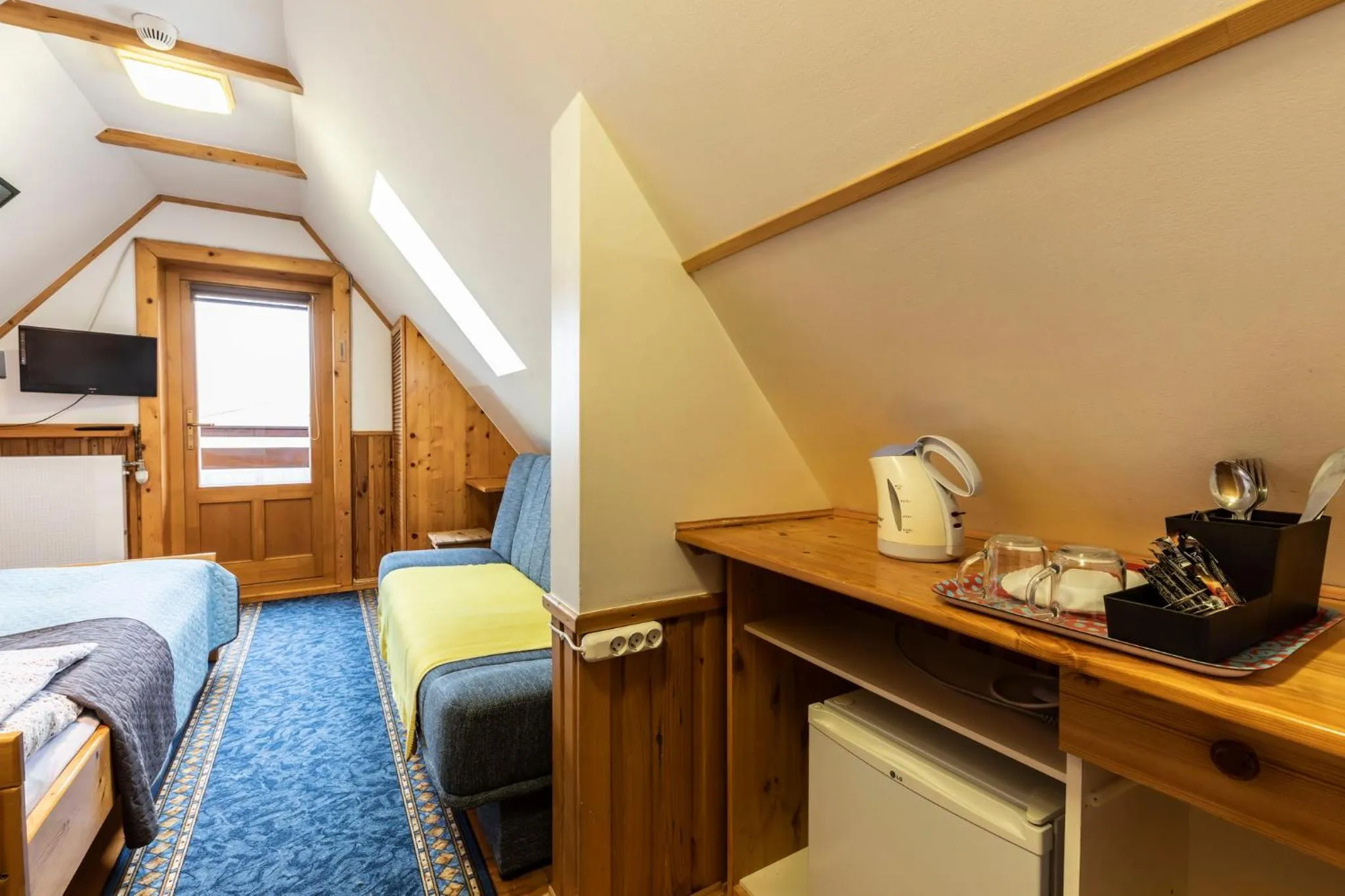 Coffee/tea facilities, Bed in Willa Koisowka