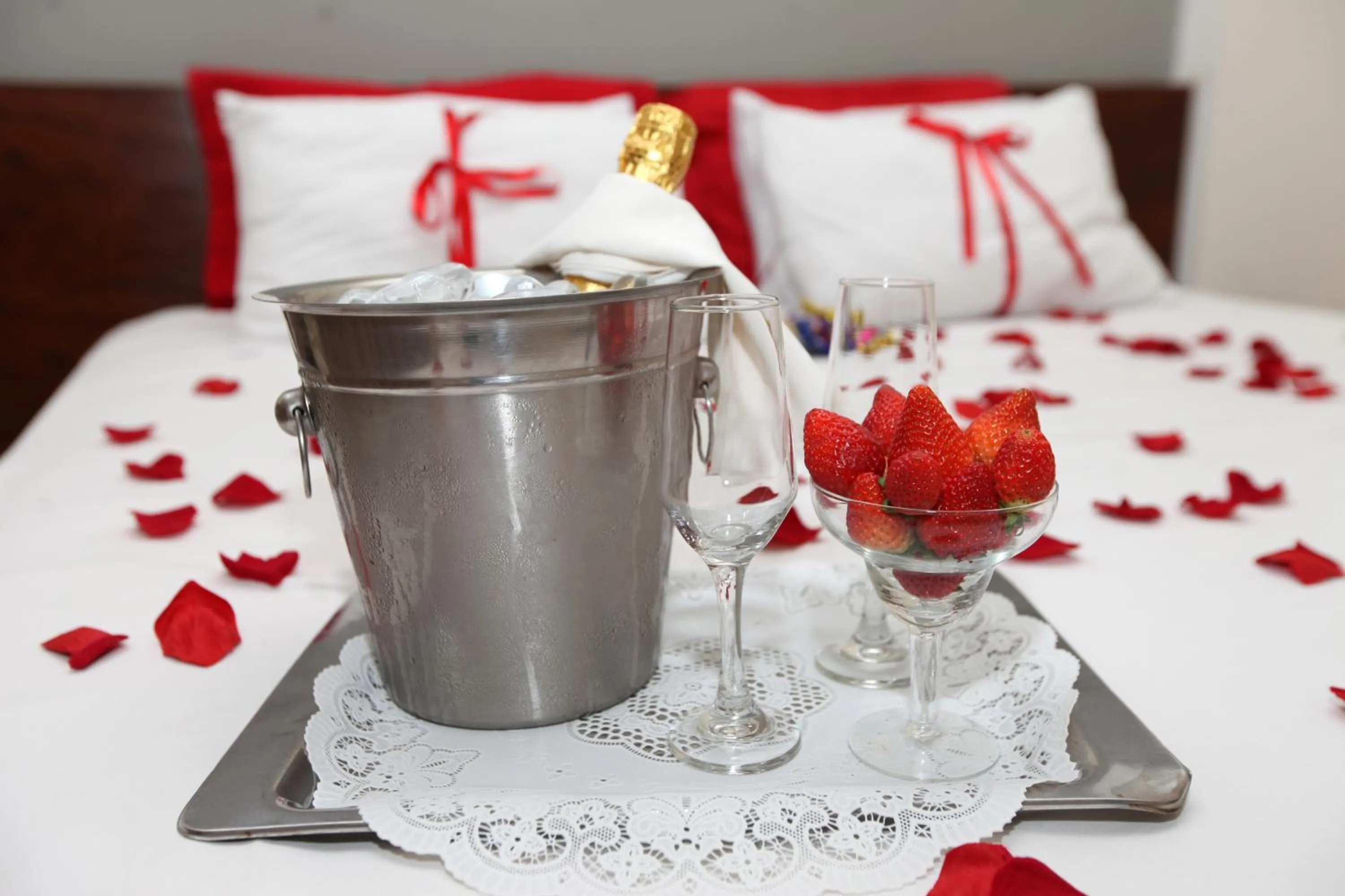 Bed in IPÊ PARK Convention Hotel