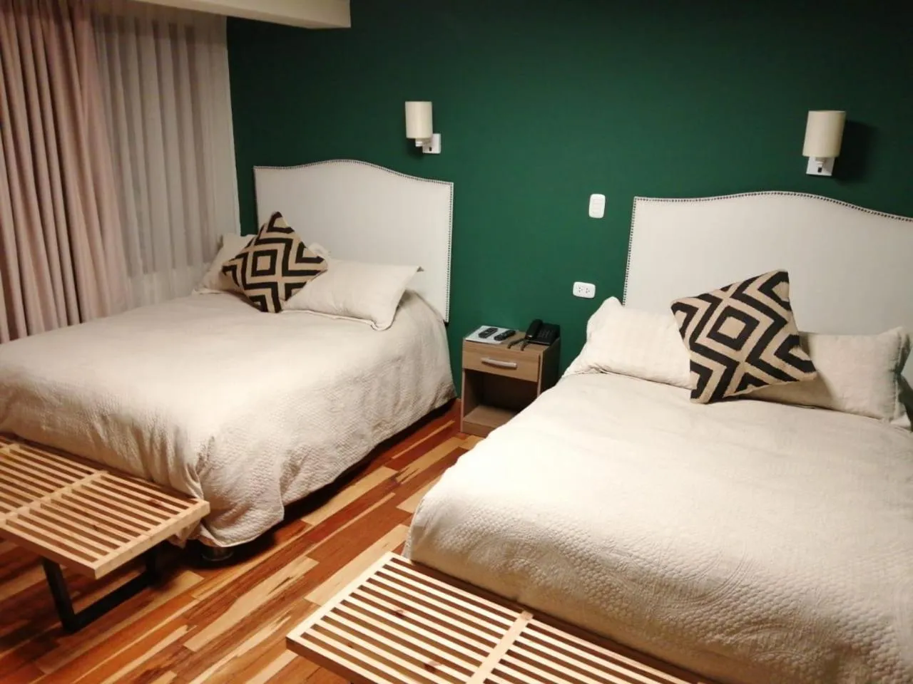 Bed in Anden Inca Hotel