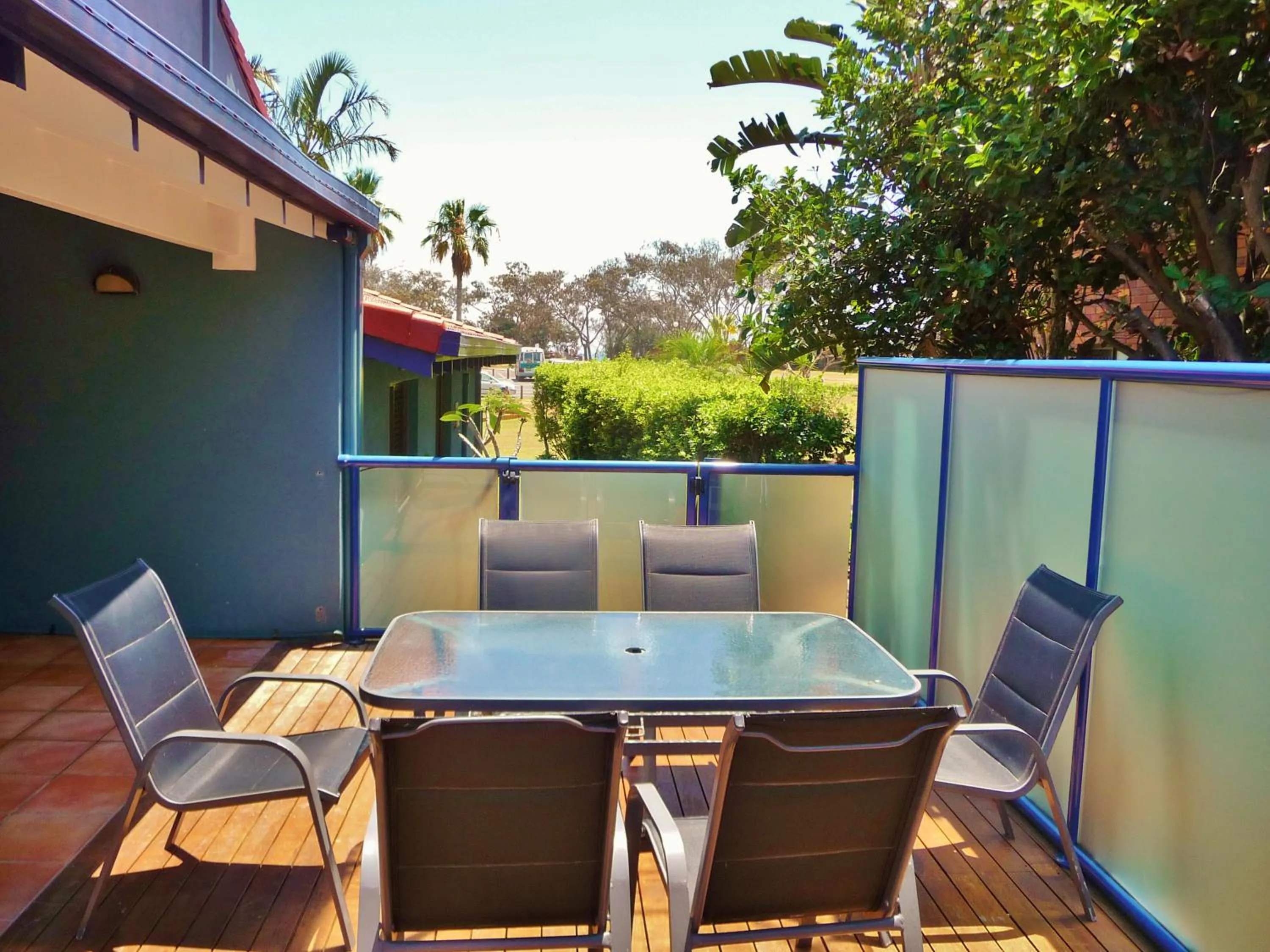 Patio in Byron Bay Beachfront Apartments